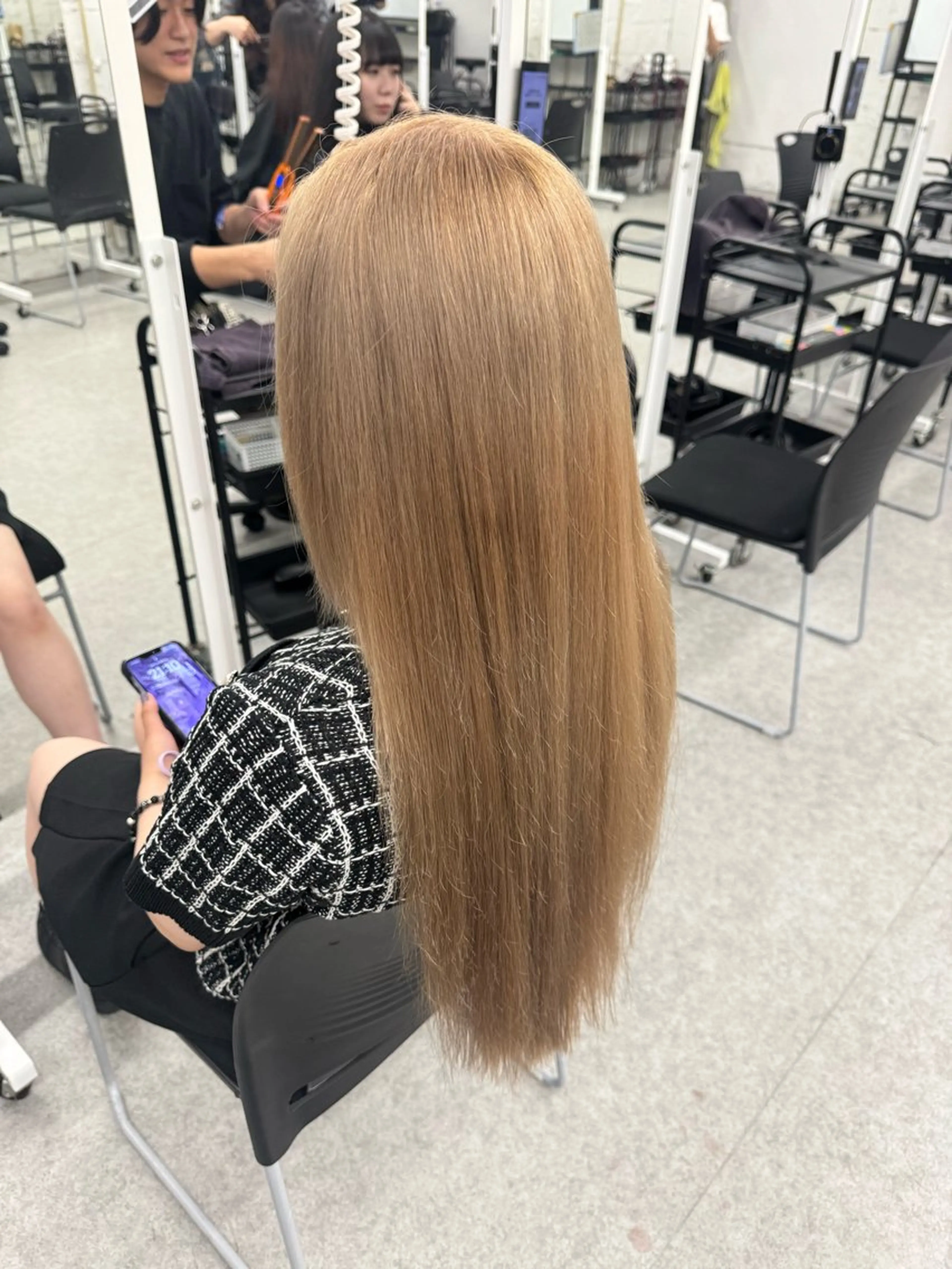 ロング カラー ヘアアレンジ ロング ヘアカラー トリートメント ヘッドスパ ヘアセット 🥀レイヤー×ハイト ーントレンドヘア🥀のヘアスタイル