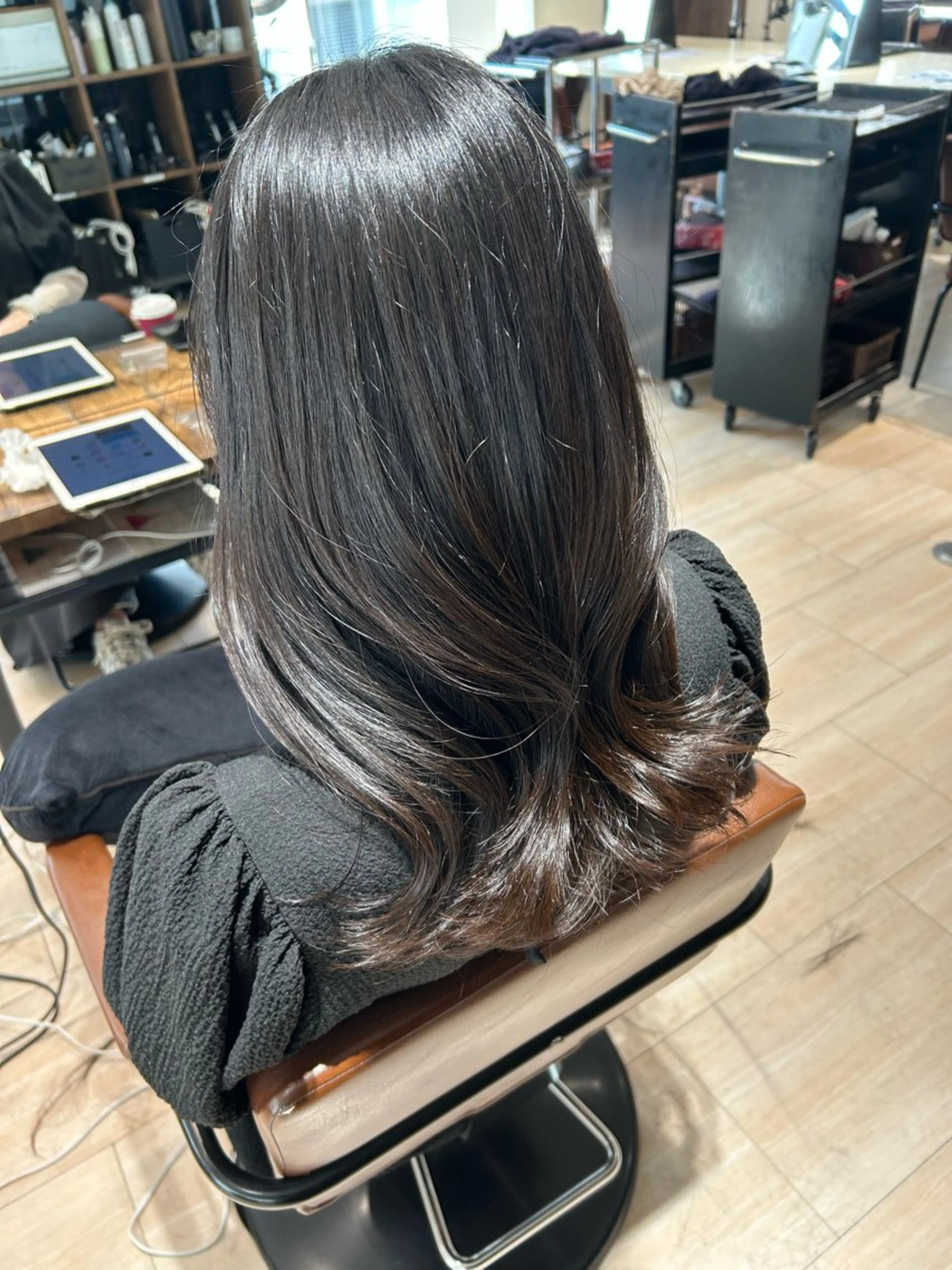 ロング カット ヘアカラー トリートメント 🎀大竹美侑/顔まわ りカット/レイヤーのヘアスタイル