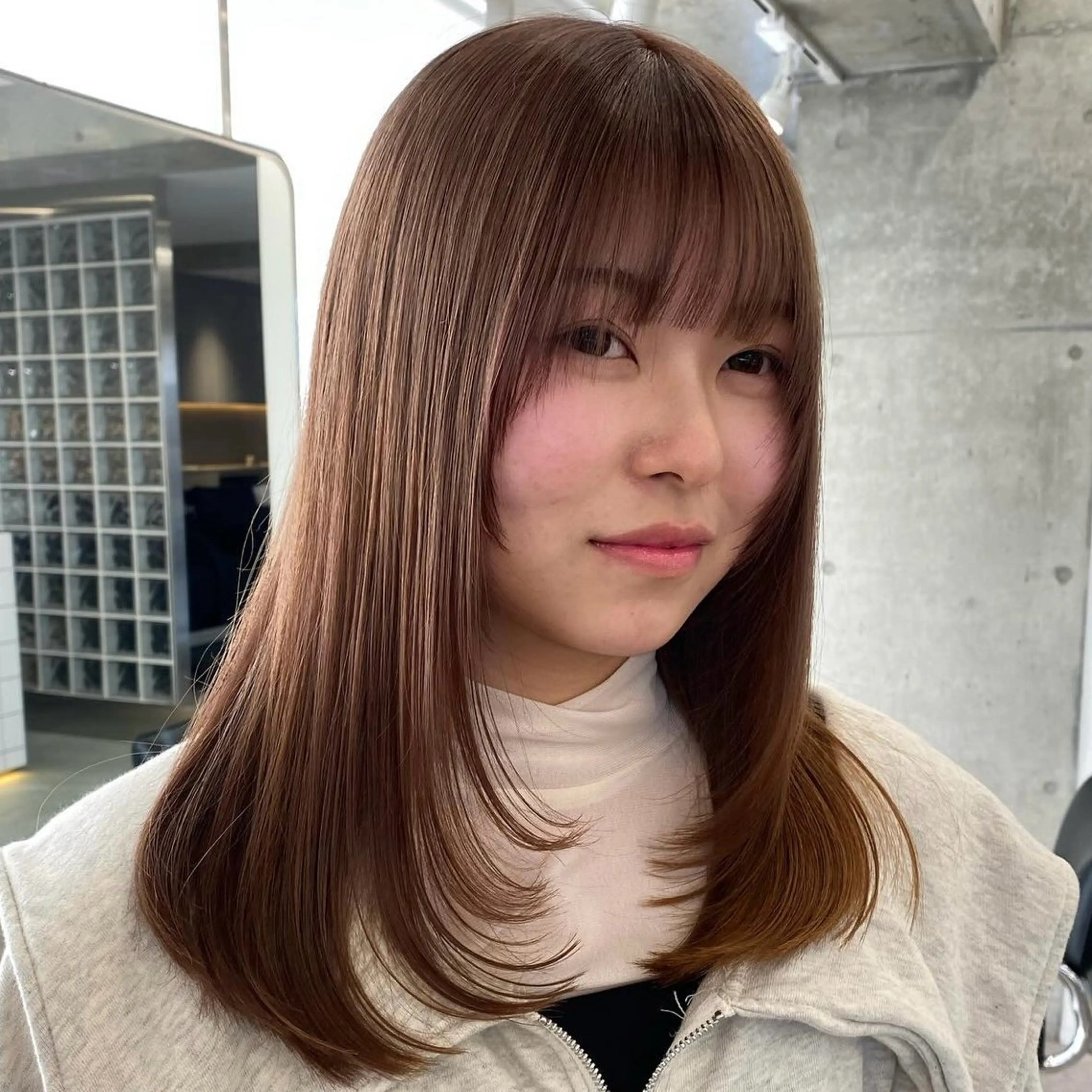 ロング ヘアアレンジ 韓国風ヘア レイヤーカット ロング fifth Tokyo所属・fifth 石川 凪のヘアスタイル