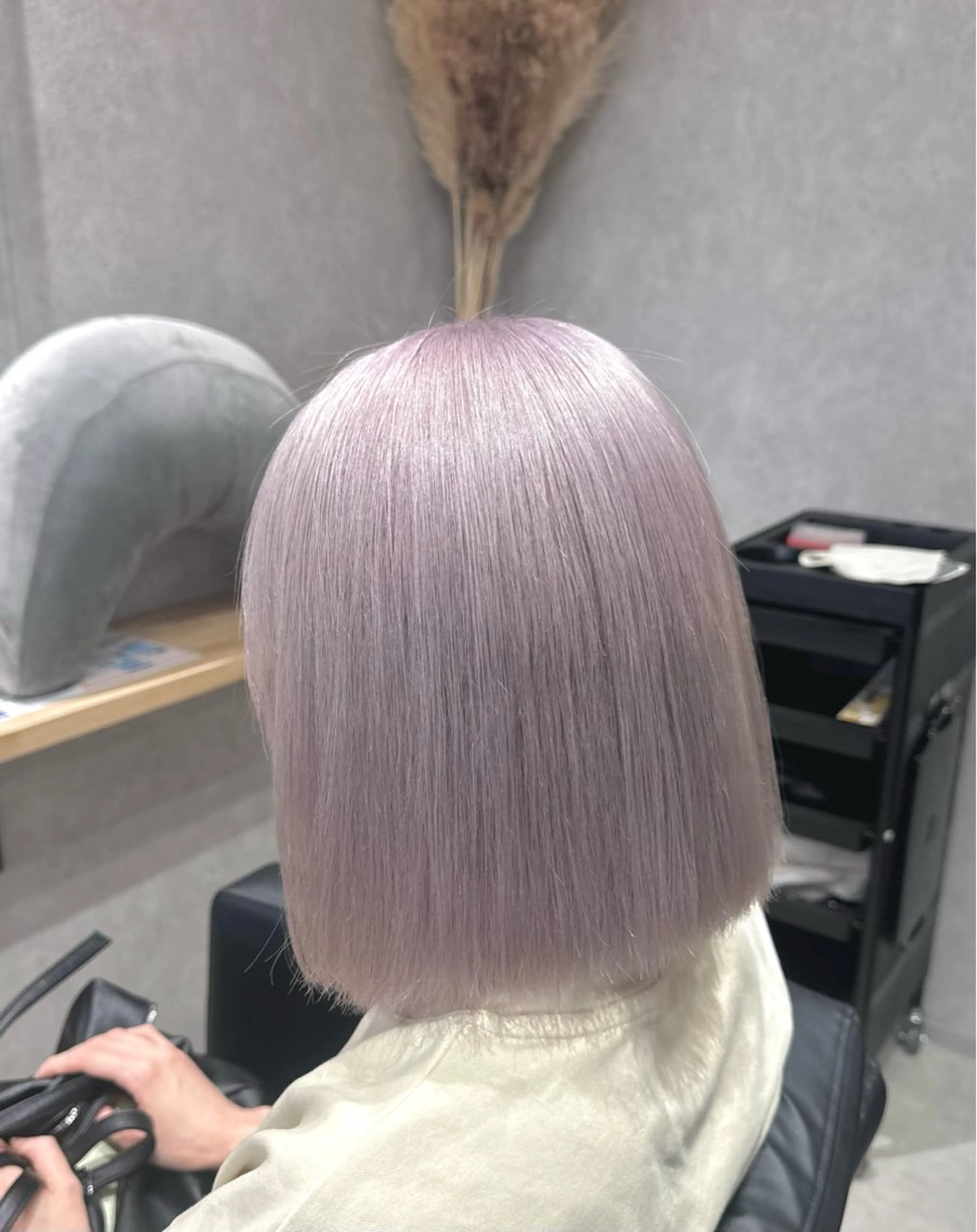 ミディアム パープルカラー ヘアカラー 小森 翔太のヘアスタイル