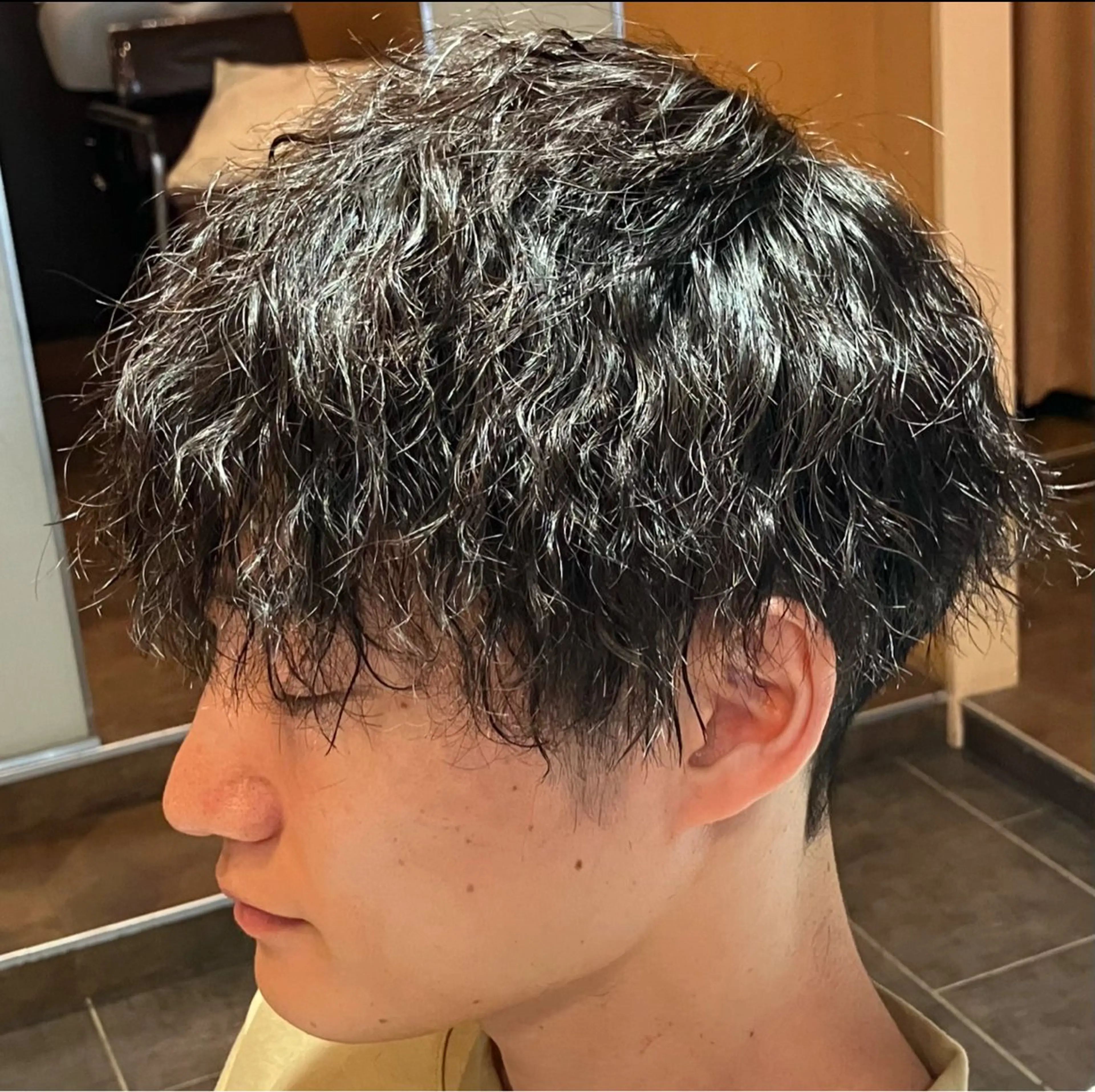 パーマ メンズ 谷口 莉々葵のヘアスタイル