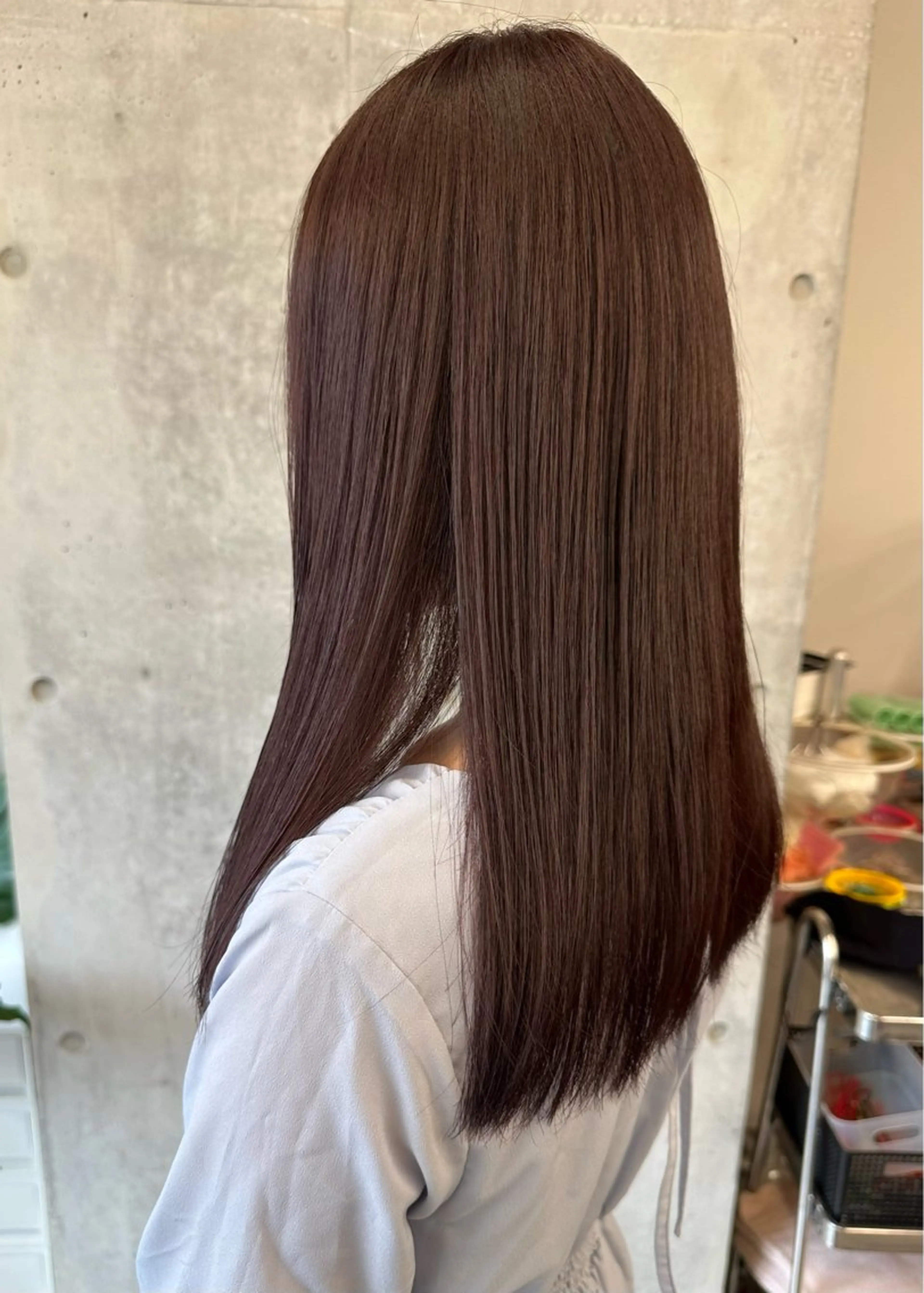 ロング カラー ショートボブ ブリーチ ブラウンカラー ブリーチなしカラー ピンクカラー カット パーマボブ/丸みボブ /くせ毛/とういのヘアスタイル
