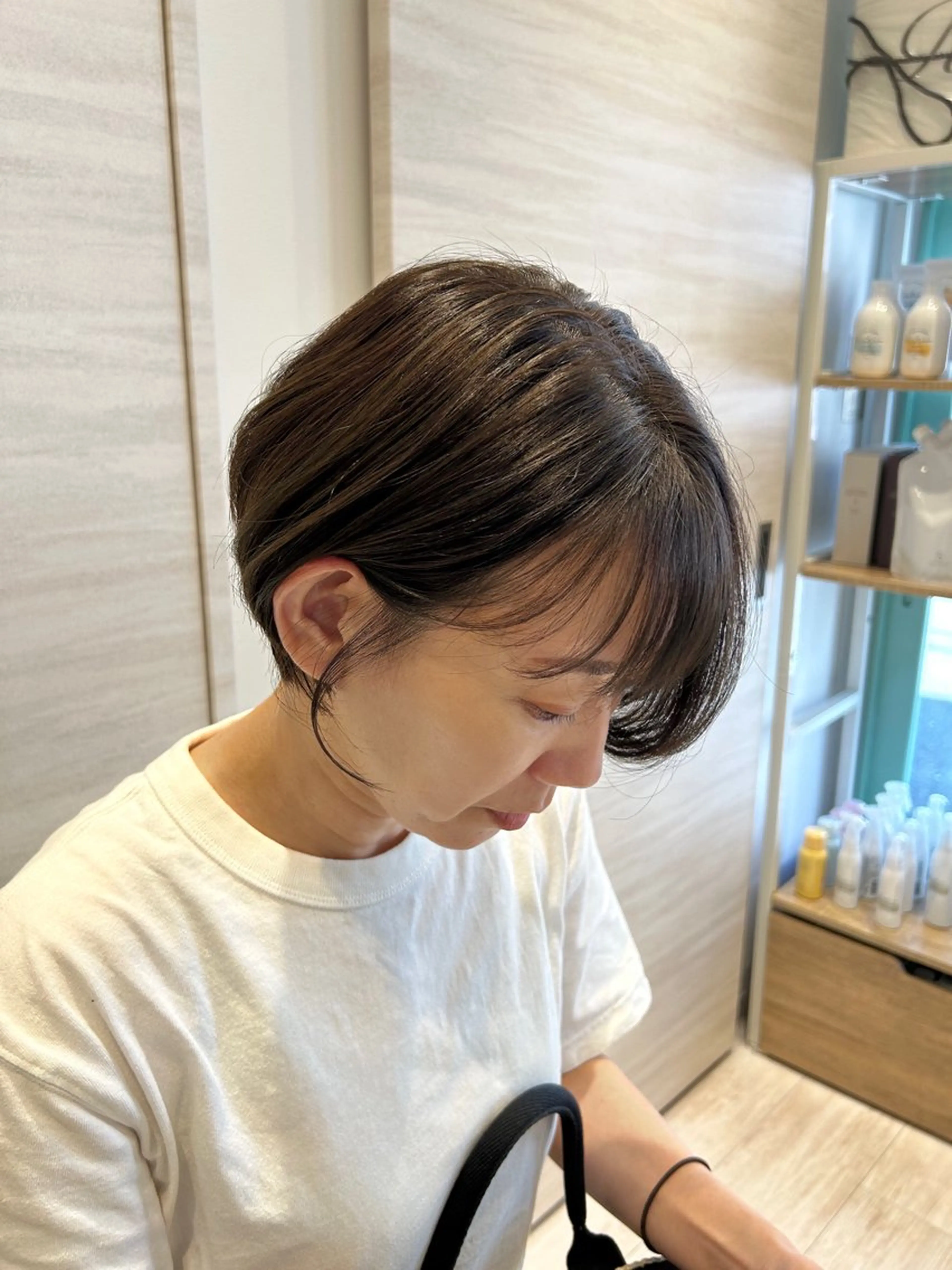 カラー ベージュカラー オリーブベージュ lole.所属・lole. まさきのヘアスタイル