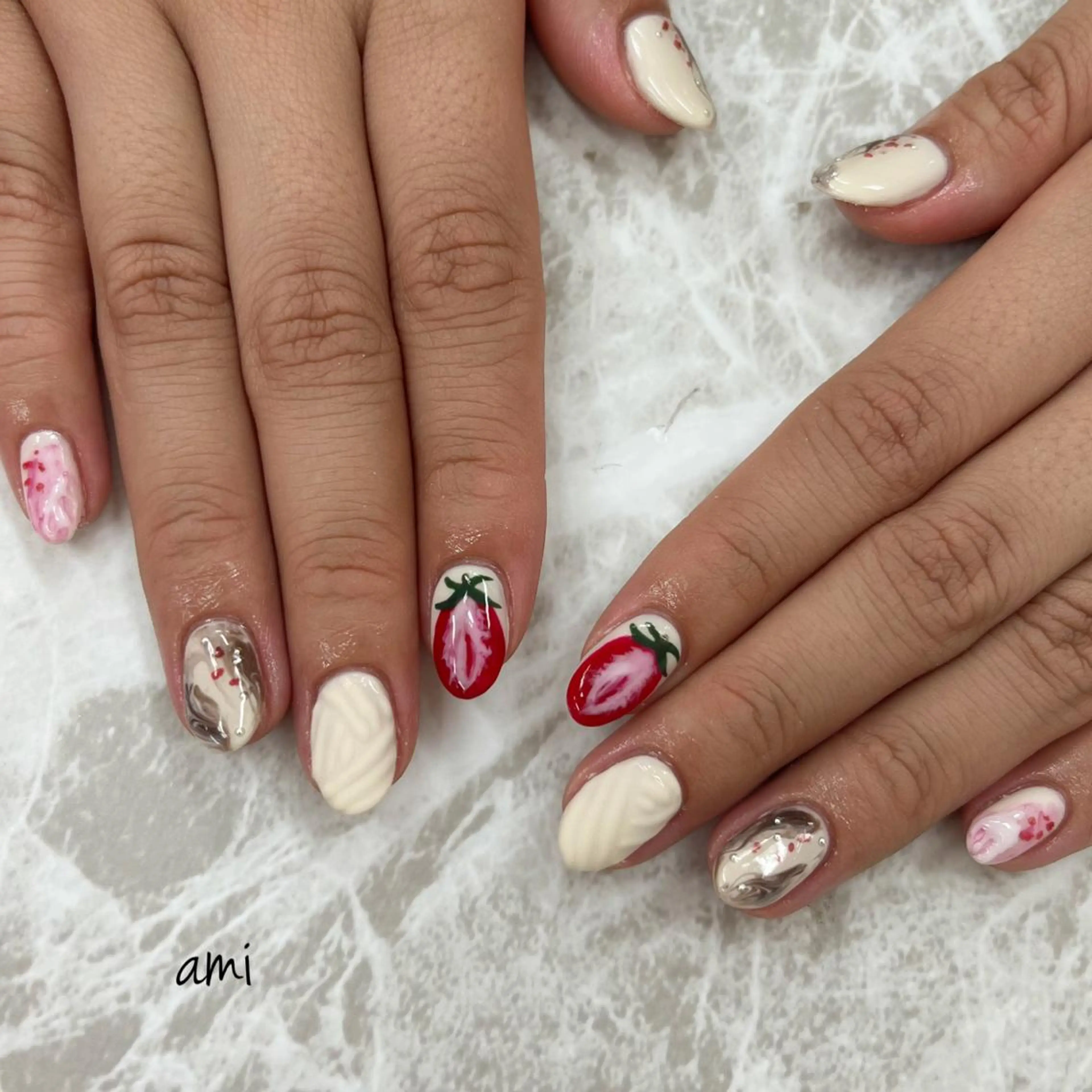 ネイル ハンドネイル Bianca☁国分寺 🤍店長/黒木愛美のネイルデザイン