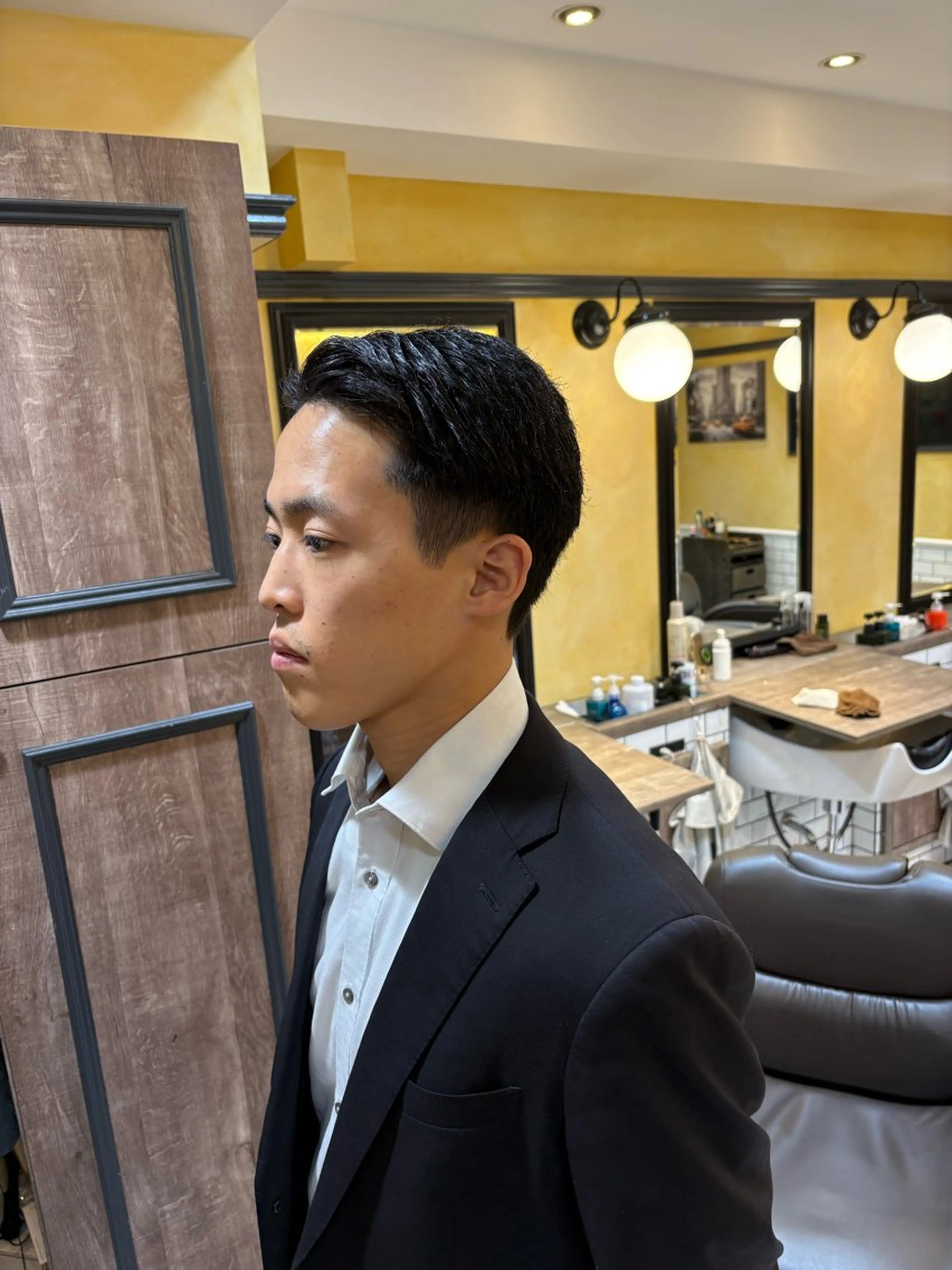 ショート 大山慧也/メンズ/ フェード/バーバーのヘアスタイル