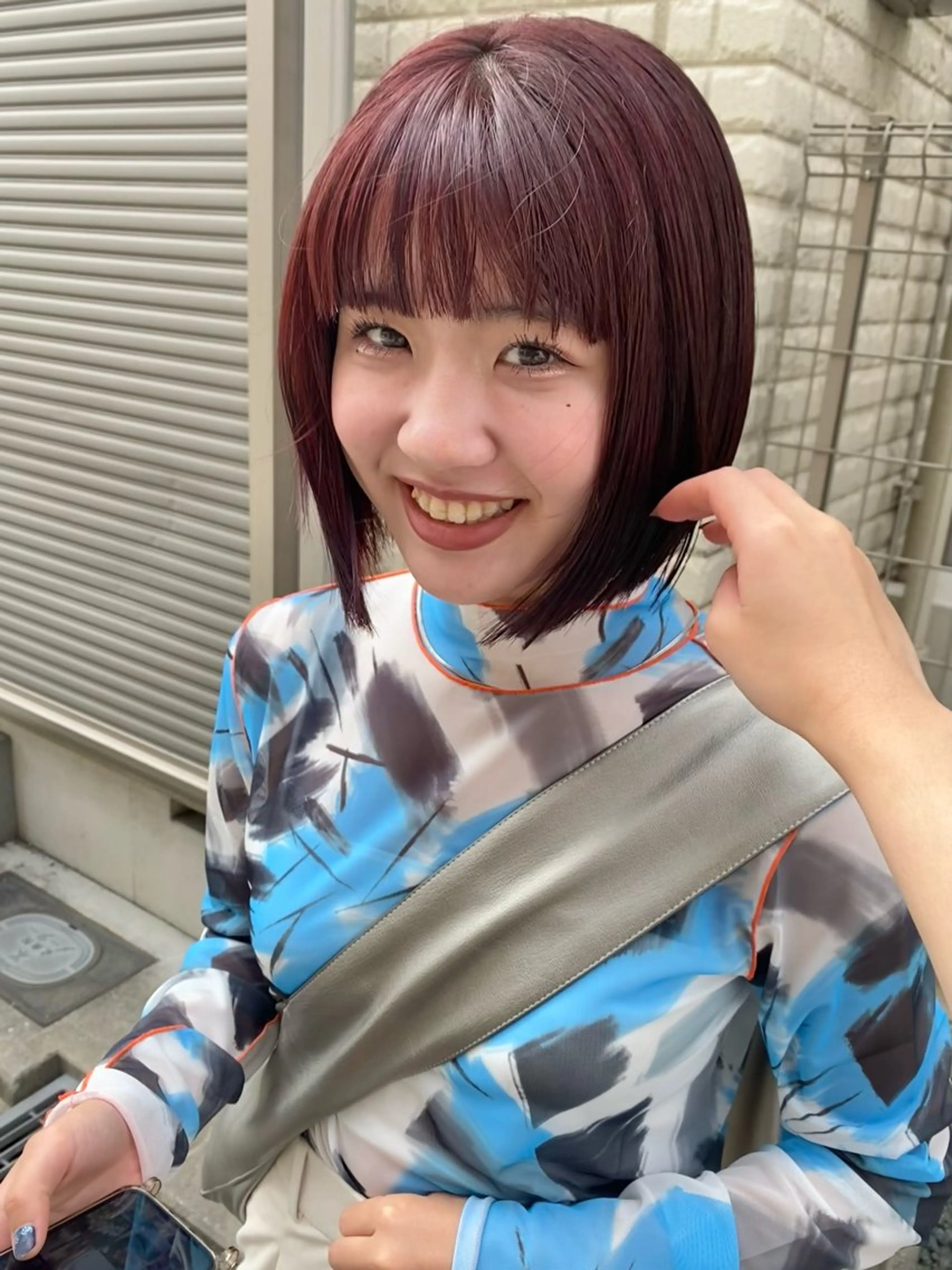 ミディアム カラー ヘアカラー トリートメント HONDA KANONのヘアスタイル