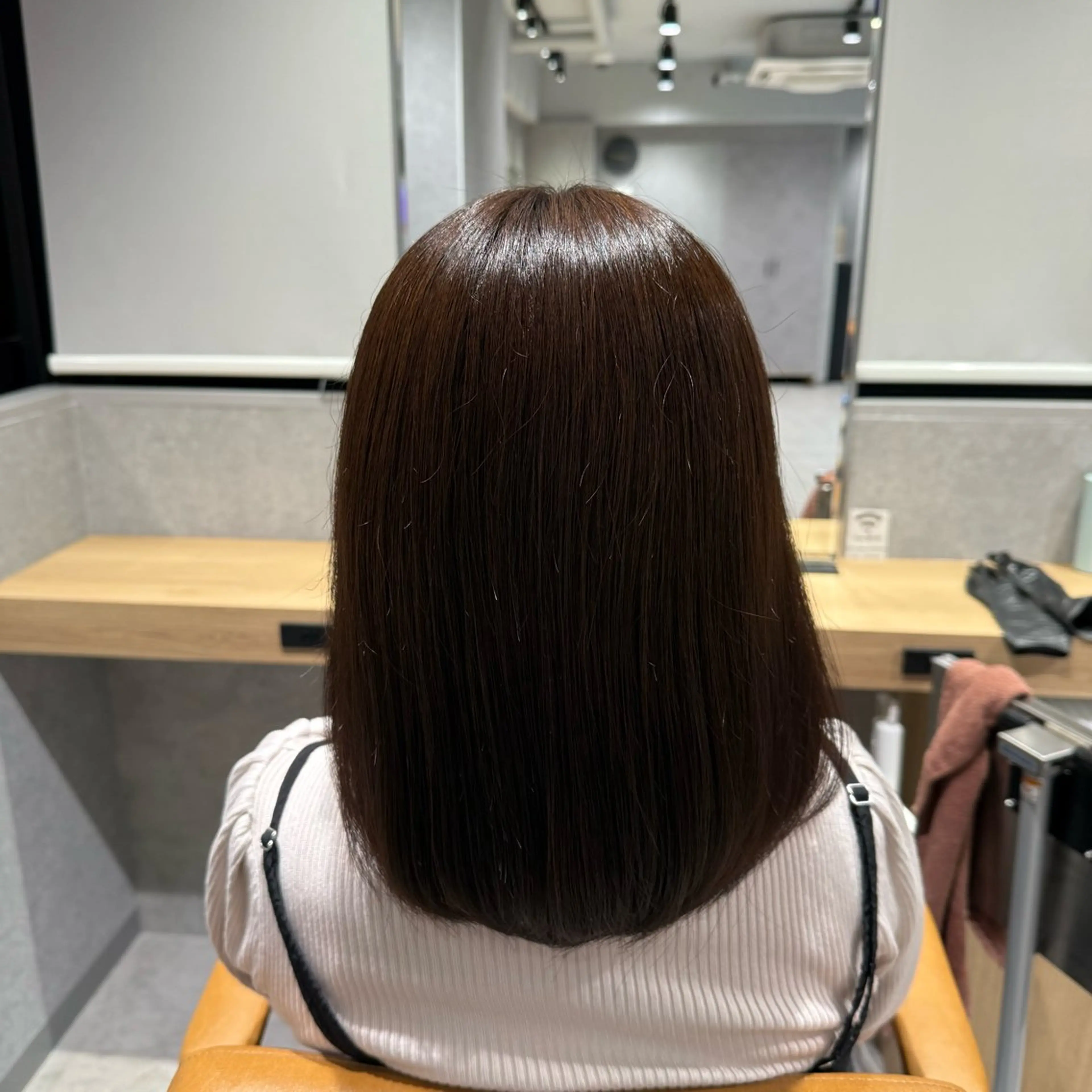 ミディアム ヘアカラー 青木 あいかのヘアスタイル