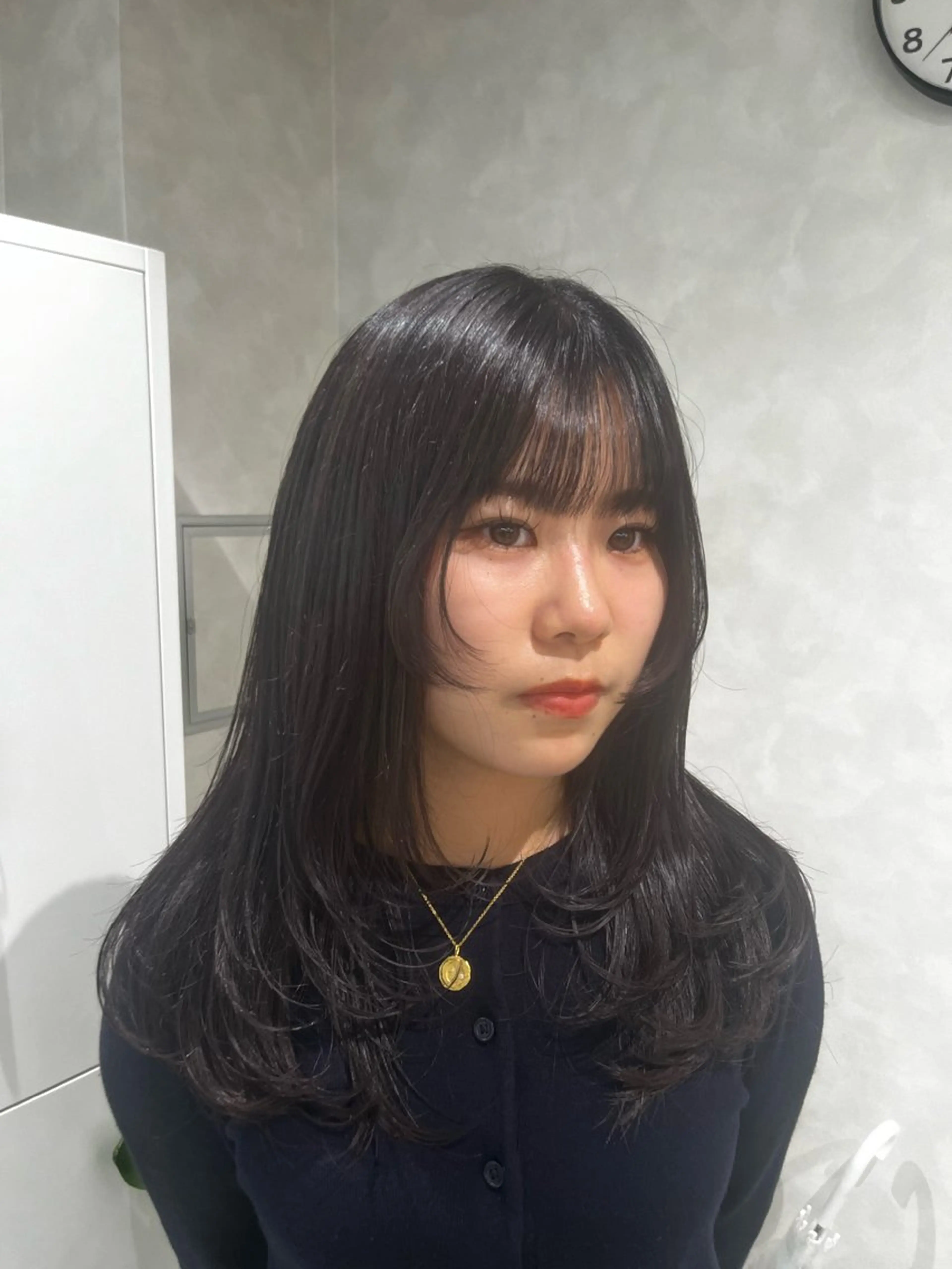セミロング 森住 優香のヘアスタイル