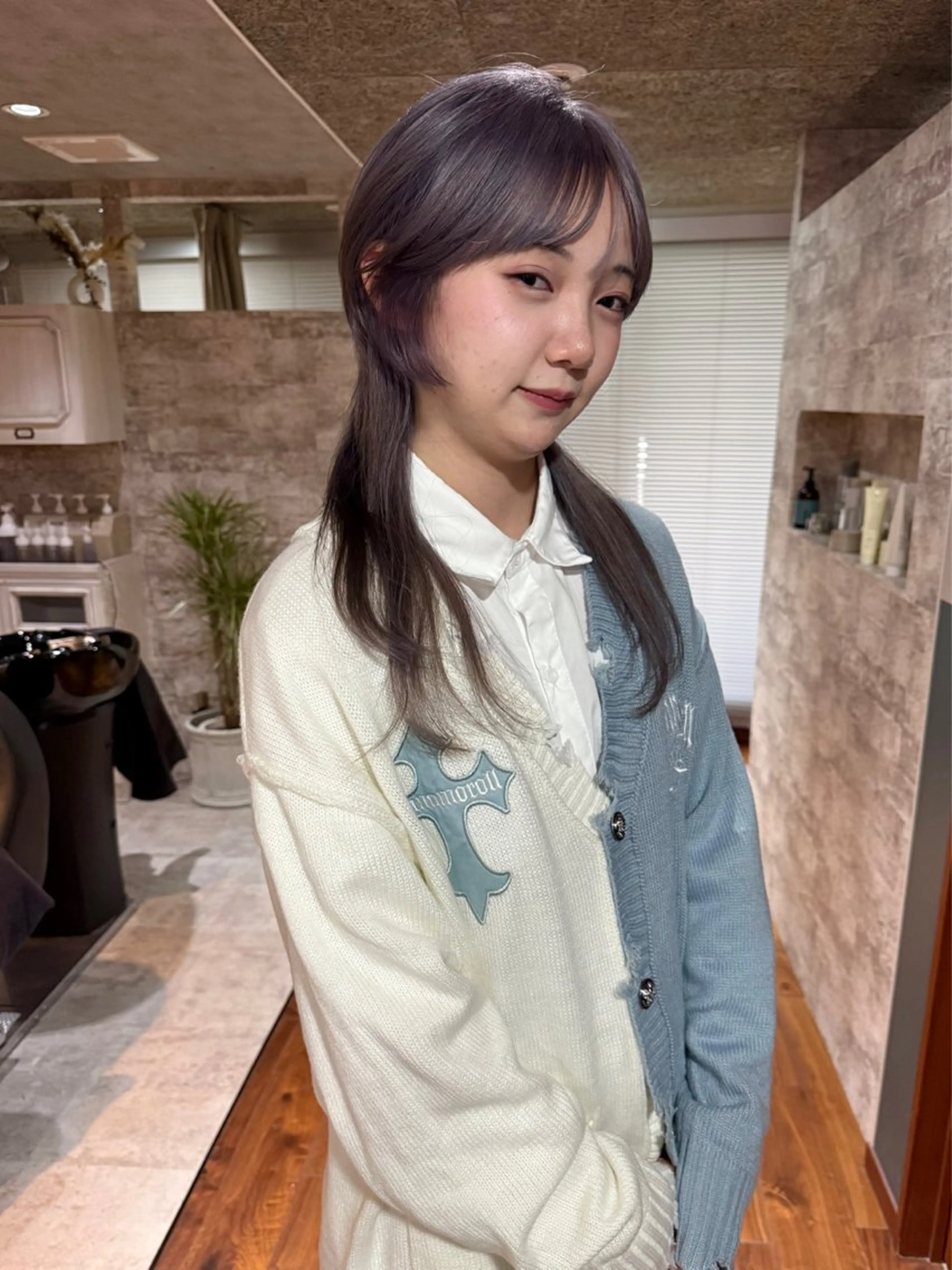 ミディアム カラー ウルフカット カット ヘアカラー トリートメント mai / linoah˚✧のヘアスタイル