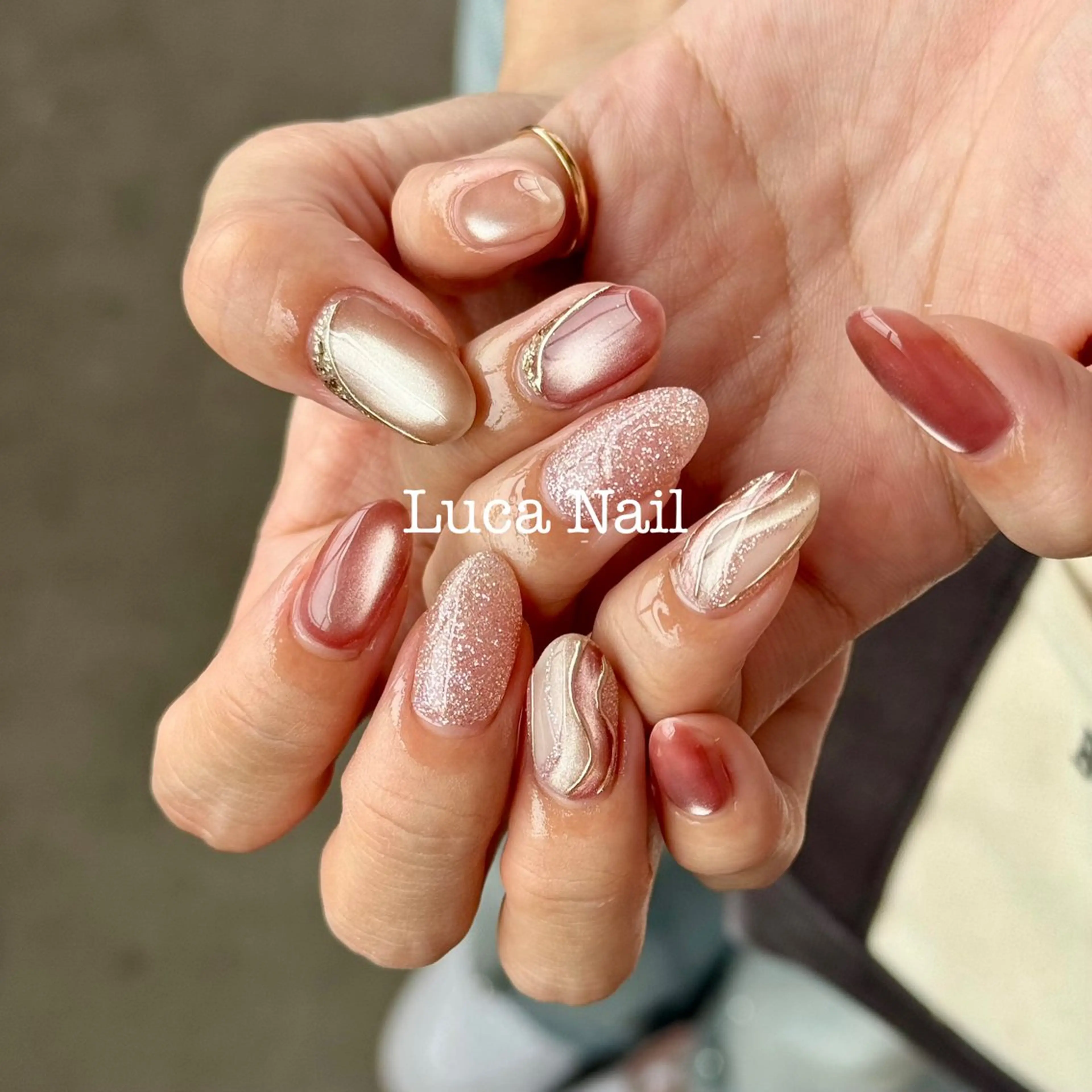 ネイル ハンドネイル ハンドケア Luca  Nail所属・Luca Nail 🌼yu-kaのネイルデザイン