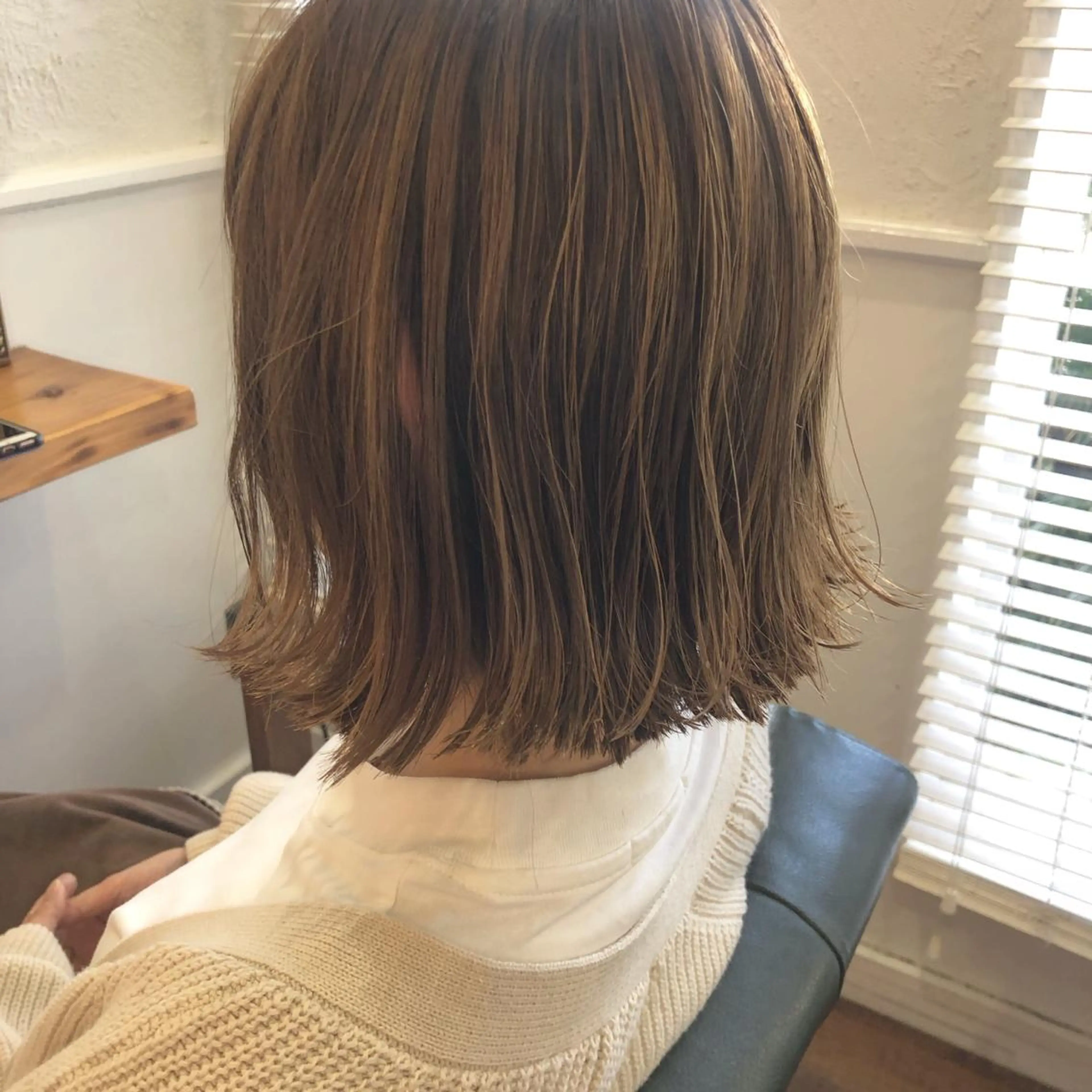 ショート カラー ハイライトカラー ハイライト 江原 彩華のヘアスタイル