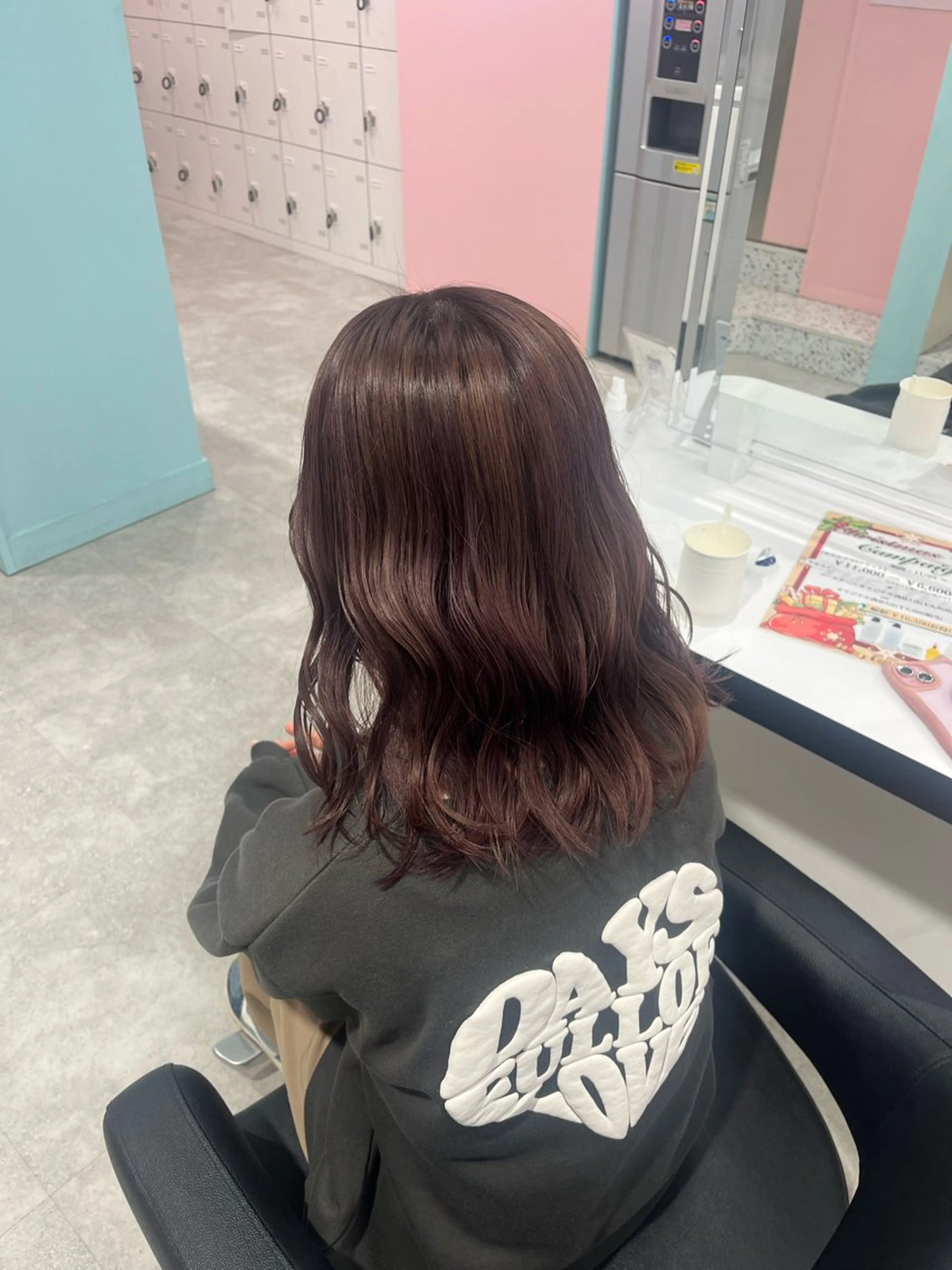 ミディアム カラー みう/仙台/暖色/ 艶髪/顔周りカット/のヘアスタイル