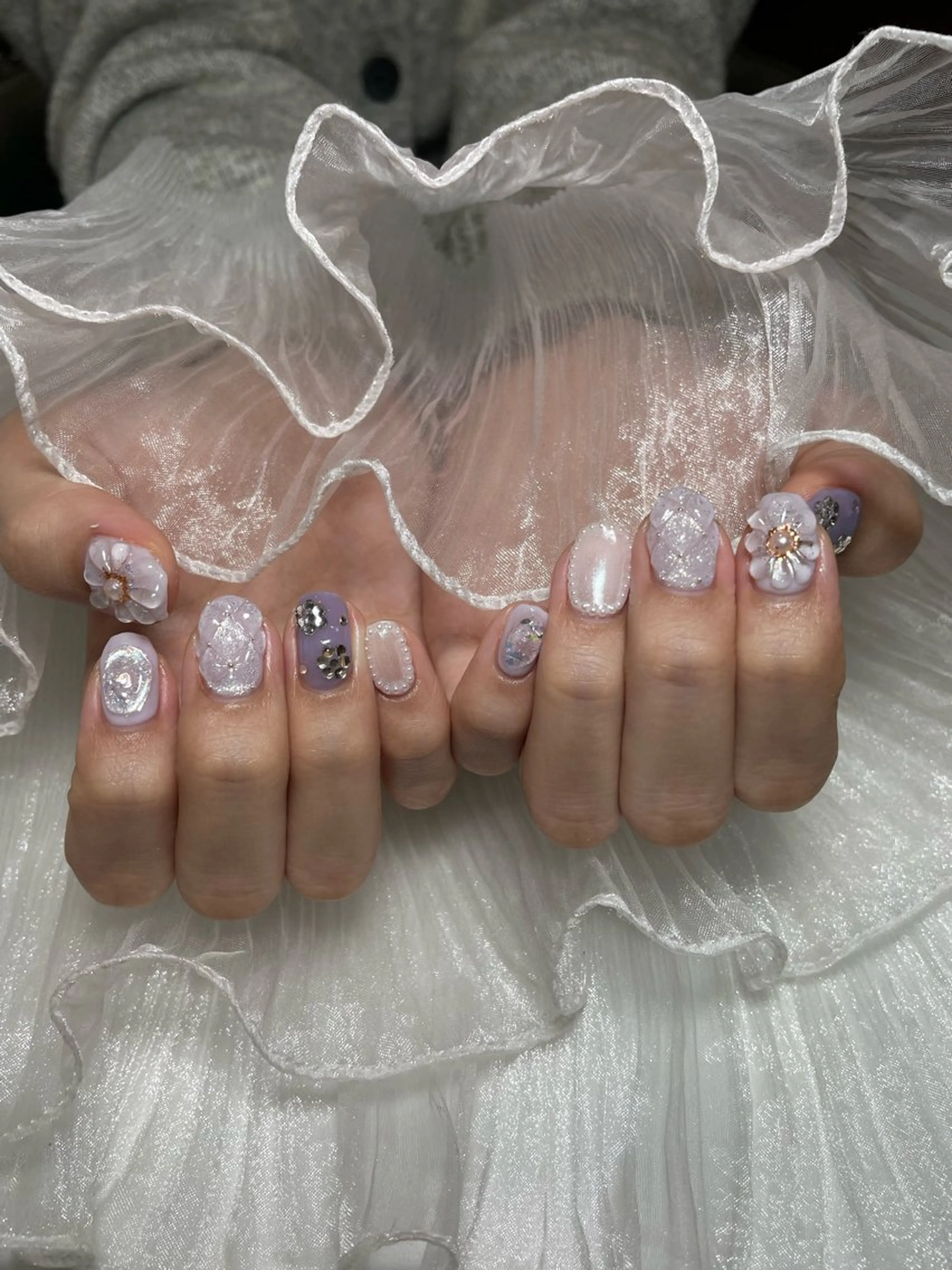ネイル ハンドネイル ‪るか/‪透明感 カラー/アレンジのヘアスタイル