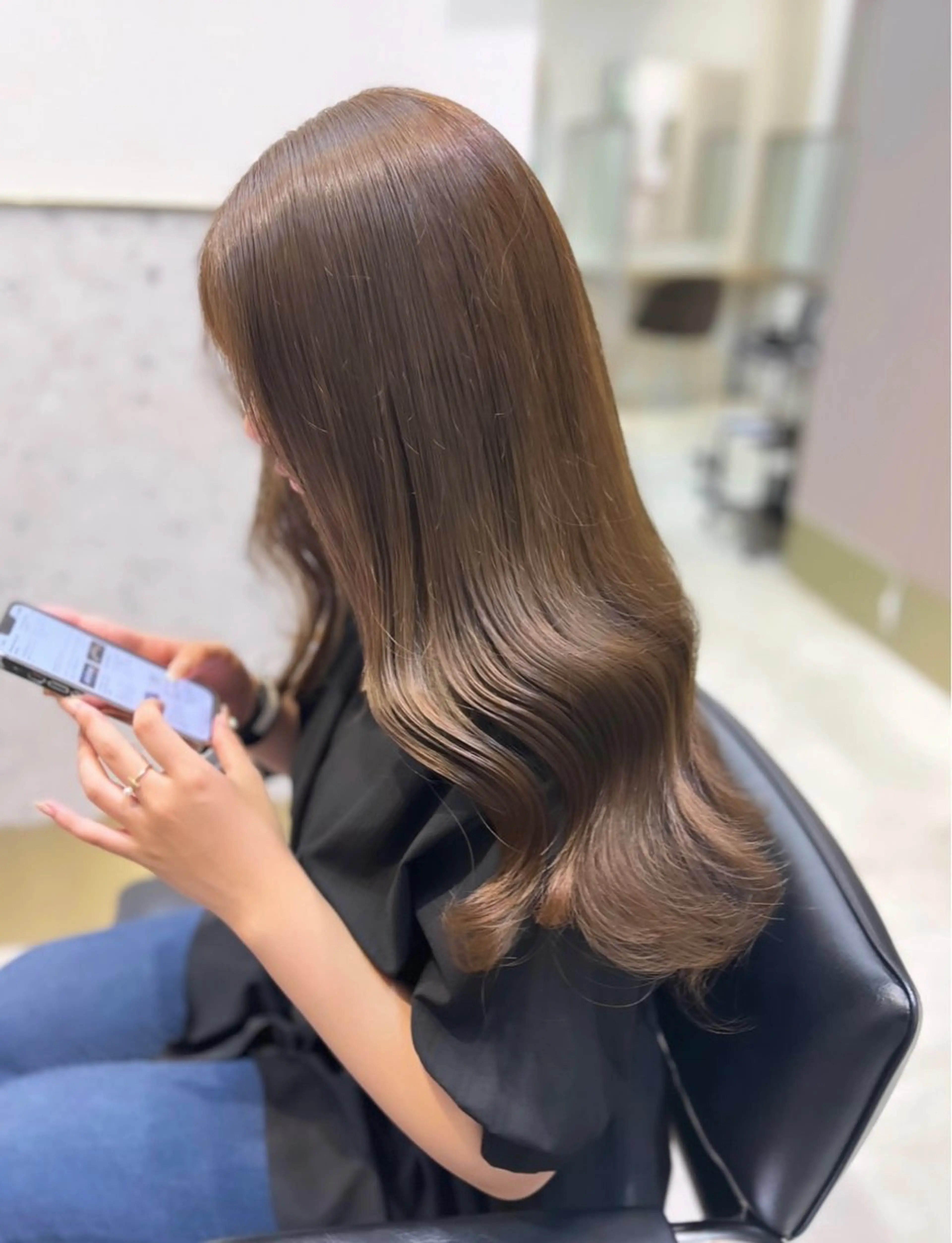 セミロング カラー ヘアアレンジ ヘアカラー トリートメント ヘッドスパ ヘアセット GO TODAY SHAiRE SALON  原宿verno店所属・完全💗マンツーマン marinのヘアスタイル
