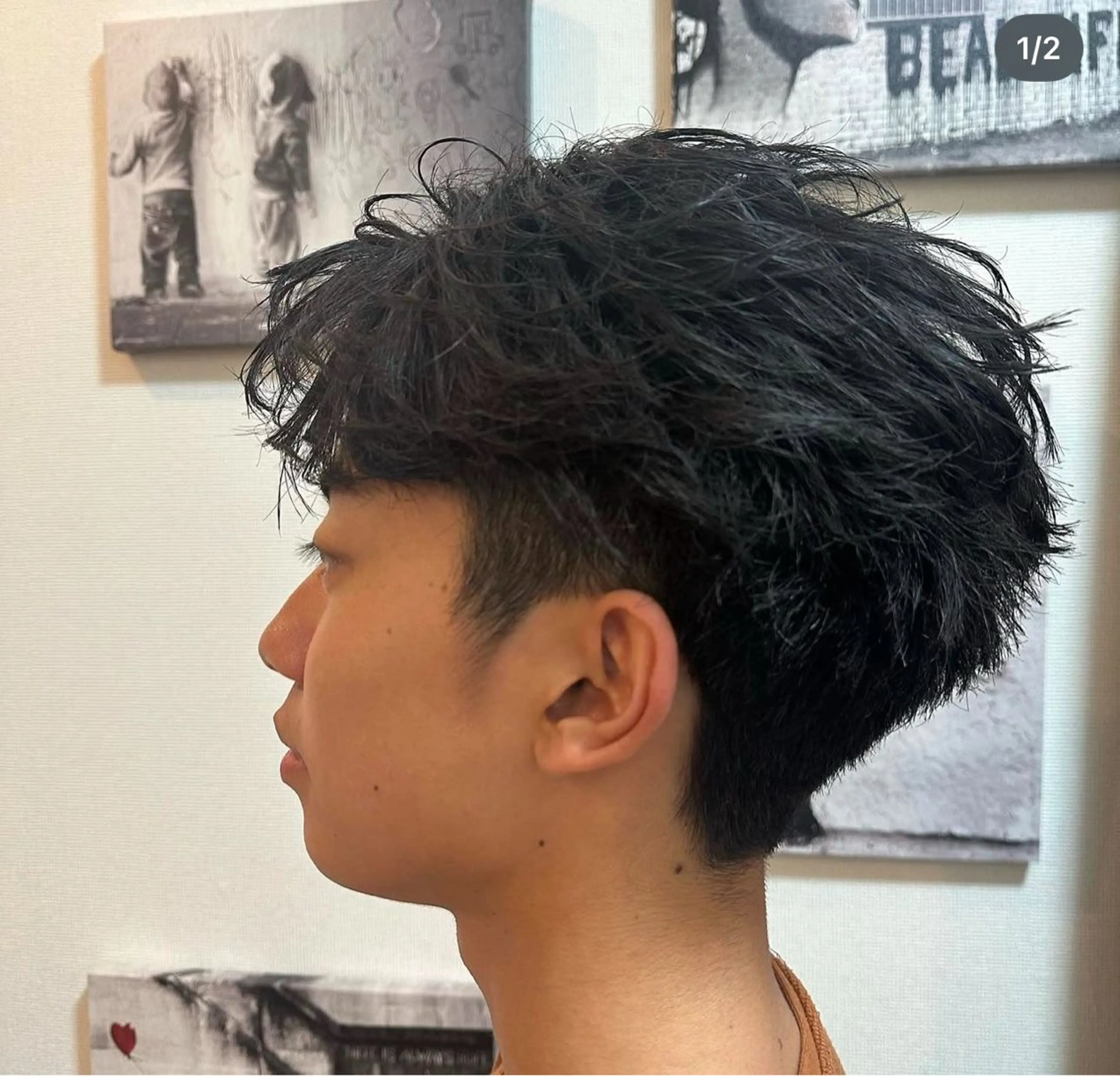 ショート パーマ 韓国ヘア 久後清斗/クゴサヤトのヘアスタイル