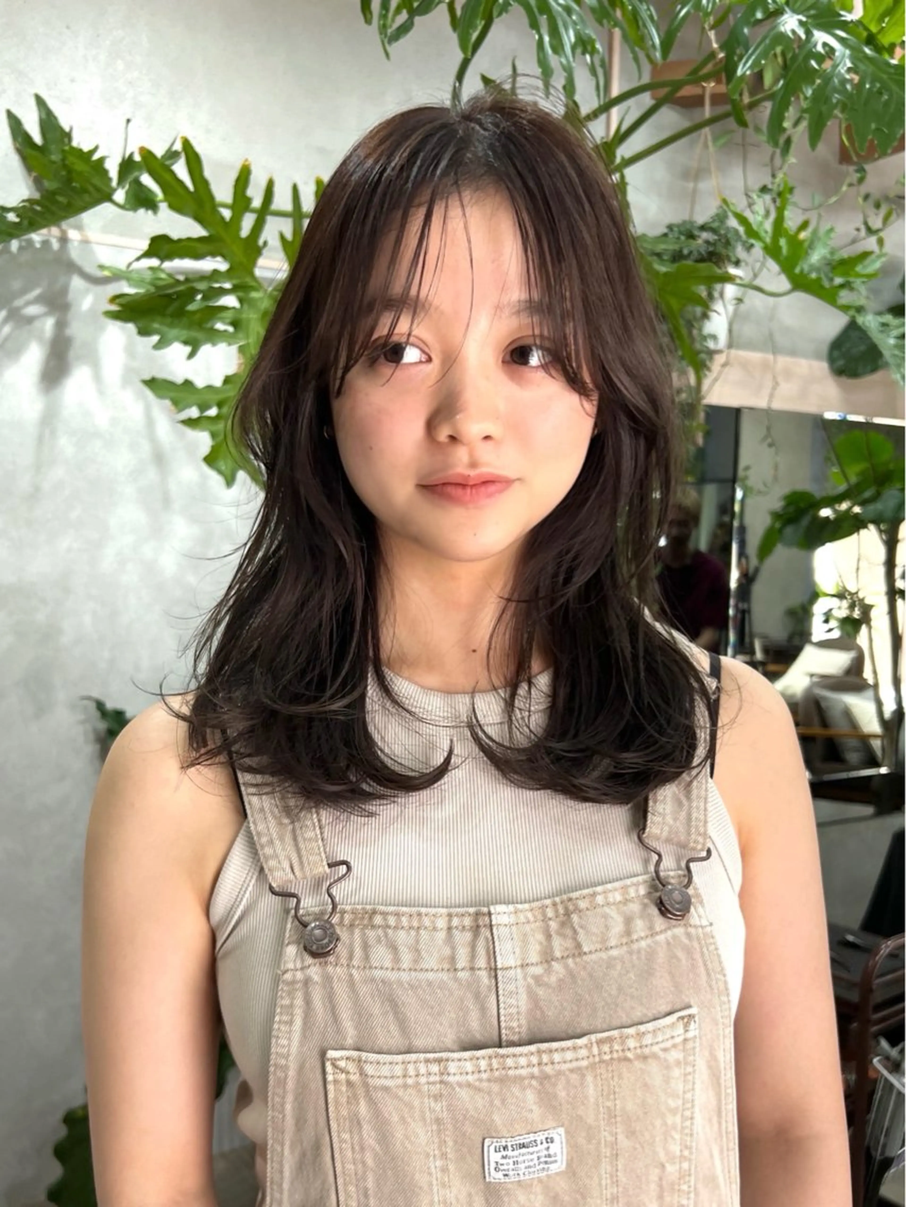 カラー ベージュカラー 透明感カラー オリーブベージュ U-fuショート 伊藤拓海のヘアスタイル