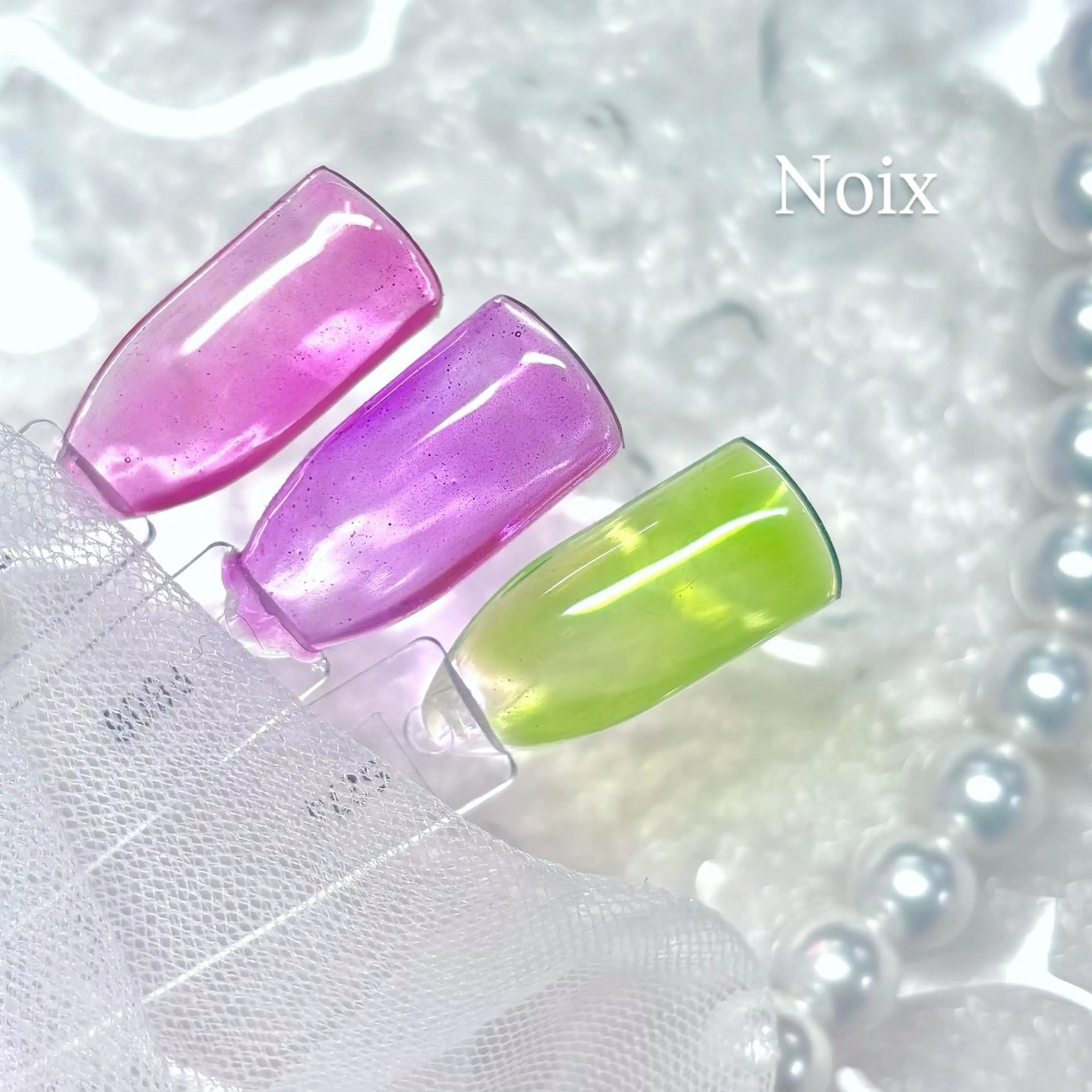 ネイル 氷ネイル・うるうるネイル ハンドネイル Noix 工藤のネイルデザイン