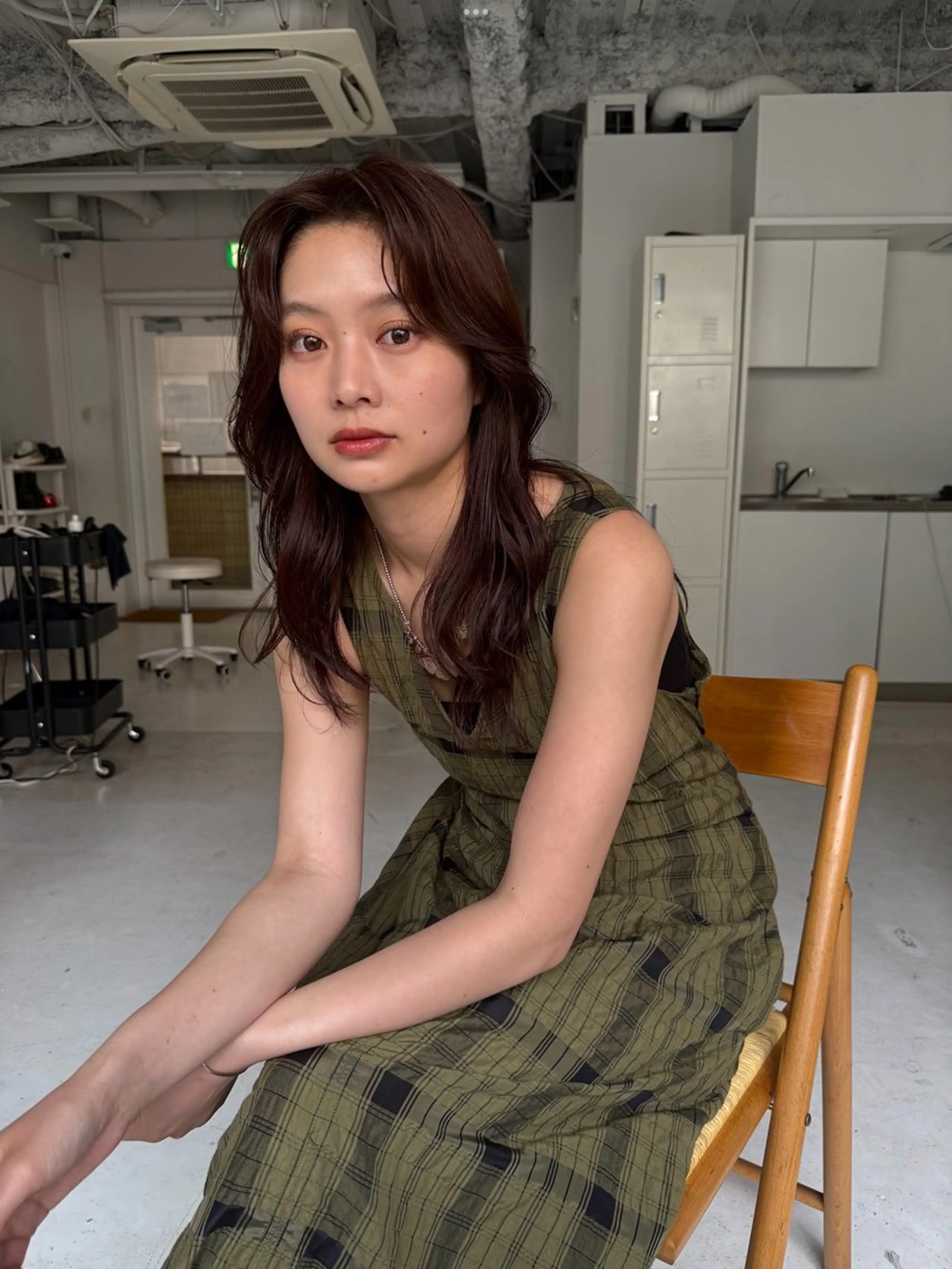 ミディアム カット ヘアカラー トリートメント ニワ/レイヤーカット /透明感カラー💎のヘアスタイル