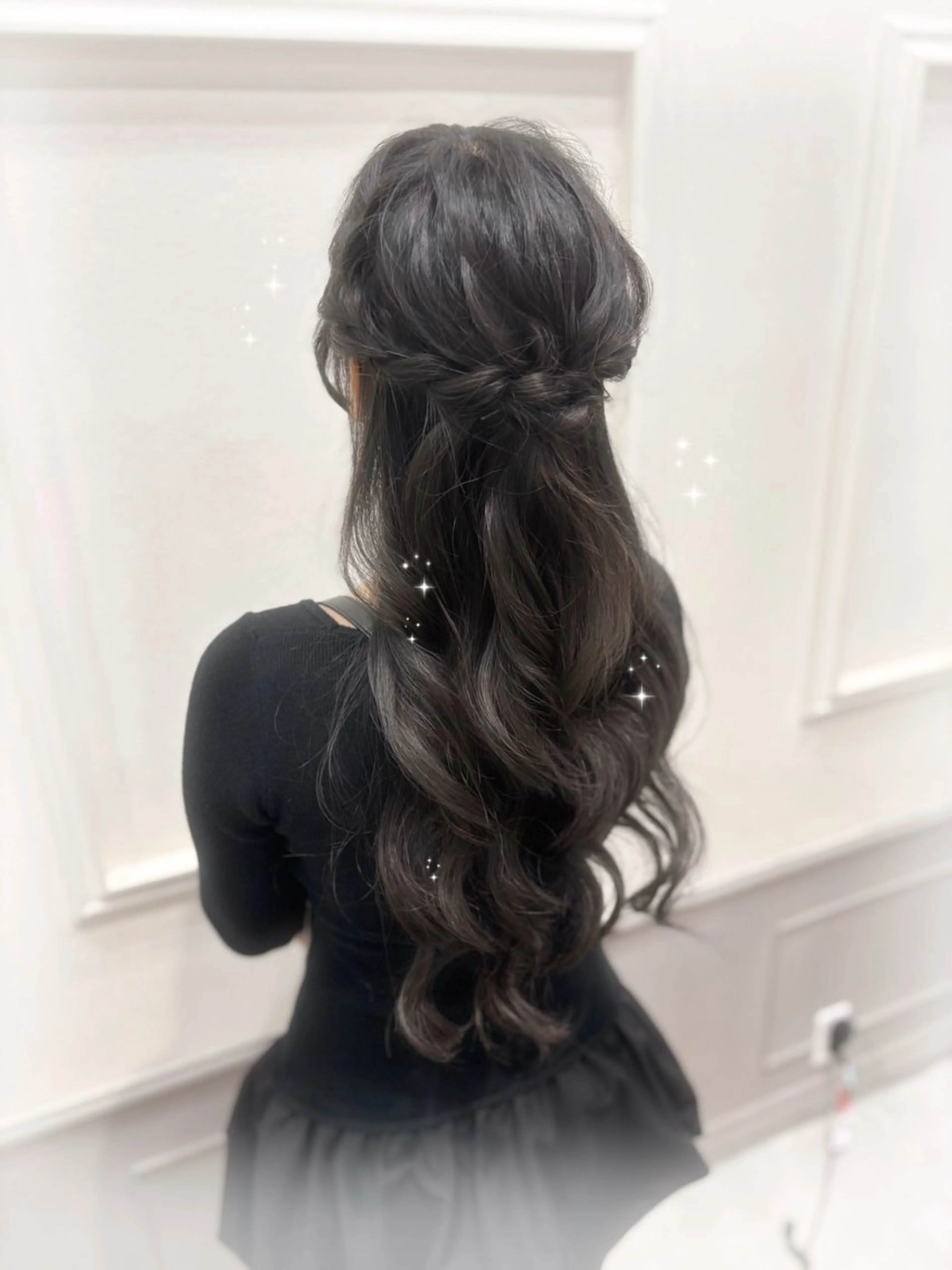 【16時以降】ハーフアップ💕の写真