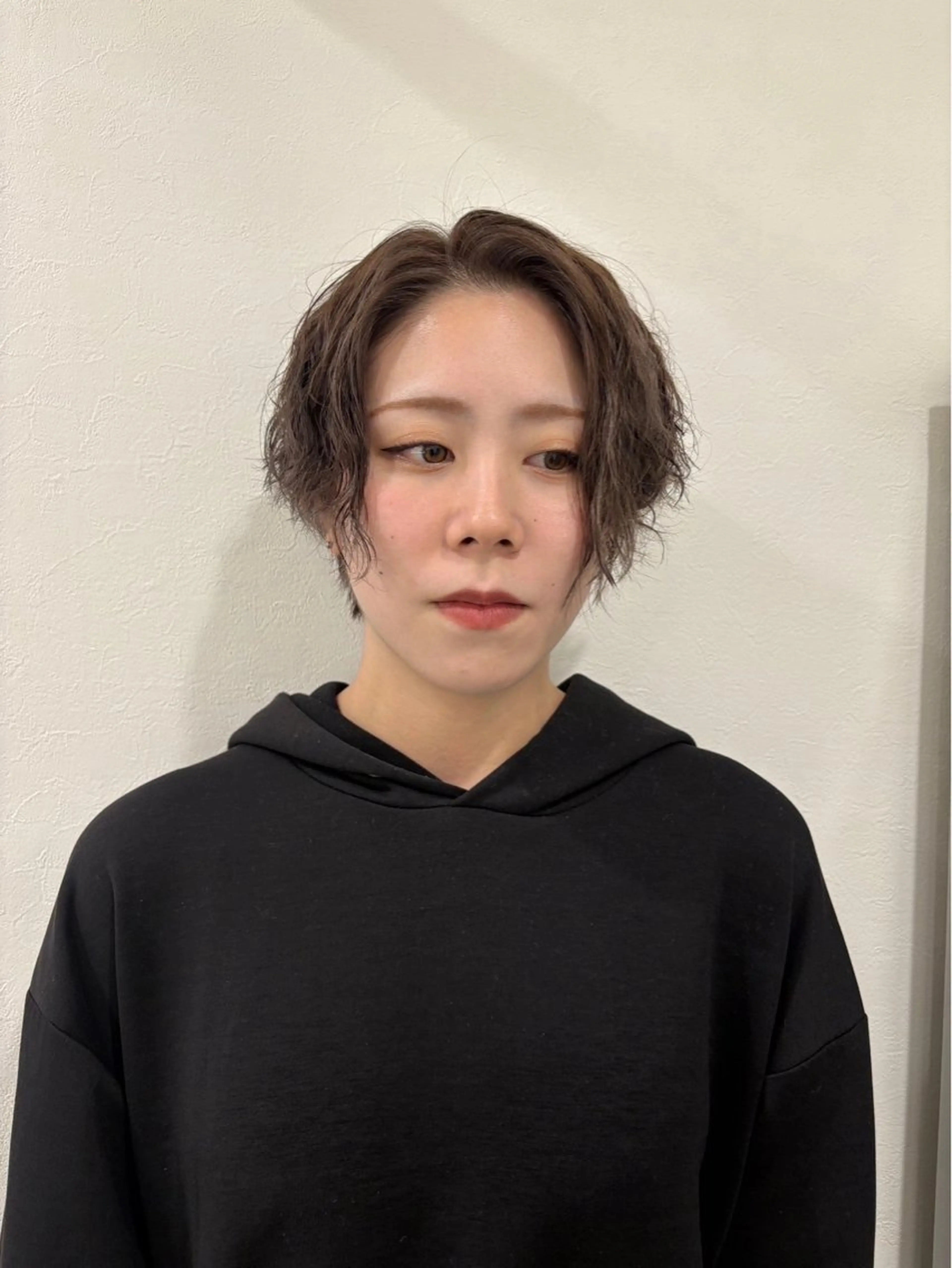 ショート カラー パーマ ブリーチ ケアブリーチ ボブ 韓国風ヘア レイヤーカット カット ヘアカラー トリートメント 💝似合わせカット& カラーＵｒｕｎａ💝のヘアスタイル