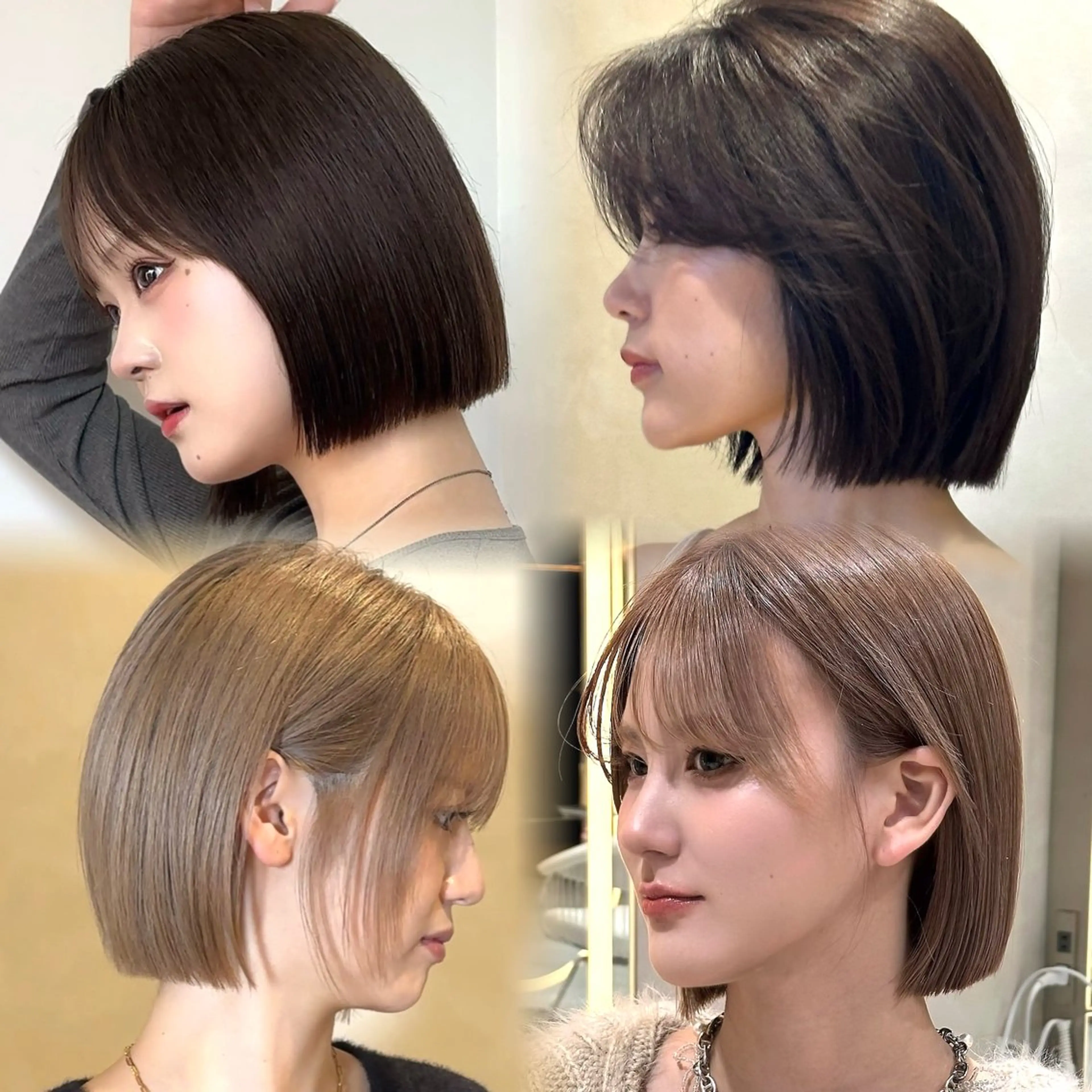 ショート カラー カット ヘアカラー トリートメント 原宿/ボブ/髪質改善 /韓国レイヤー/優希のヘアスタイル