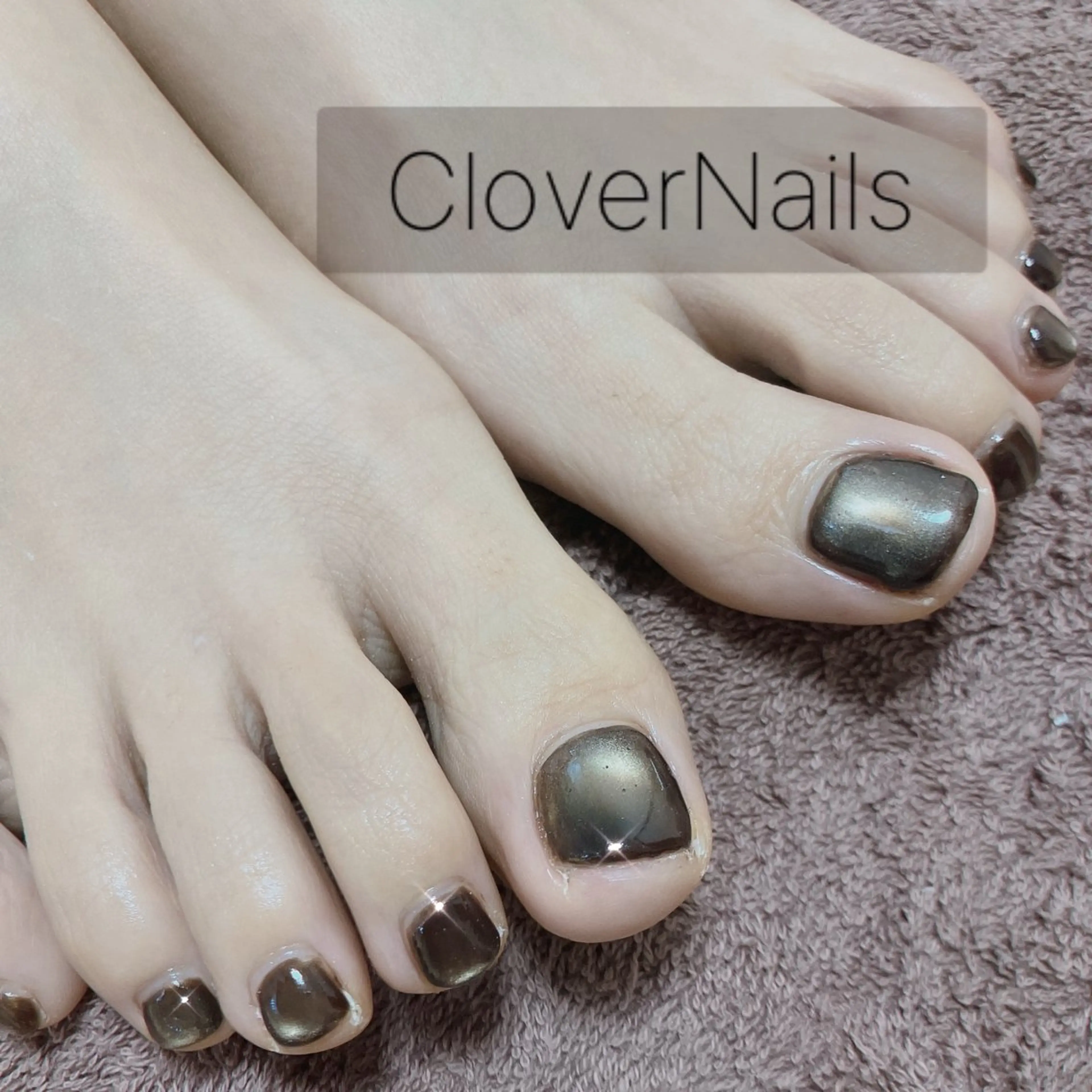 ネイル マグネットネイル フットネイル 自宅ネイルサロン クロバーネイルのネイルデザイン