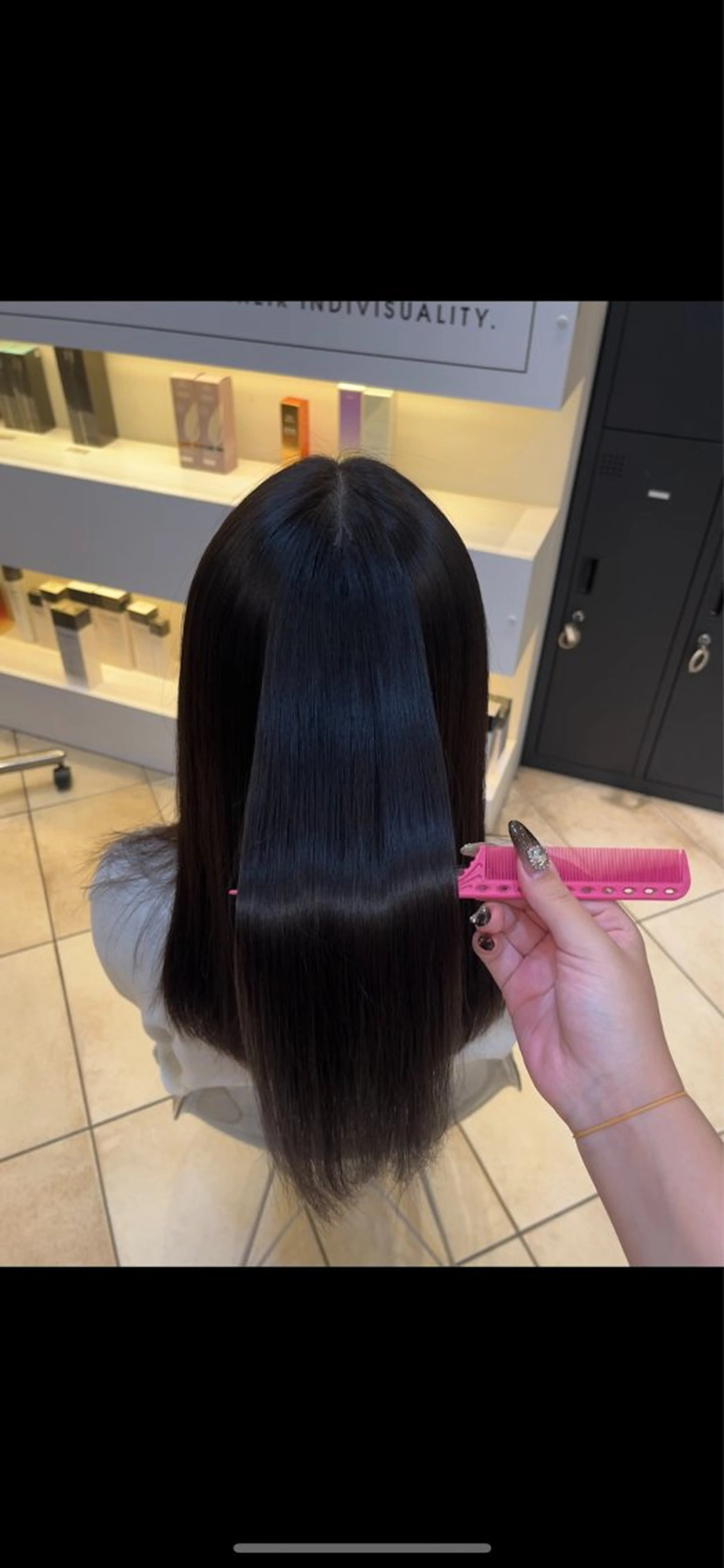 ロング 縮毛矯正 🐰ﾈﾓﾄ ﾋﾅﾉ｜ 淵野辺カラー🤍🫧のヘアスタイル