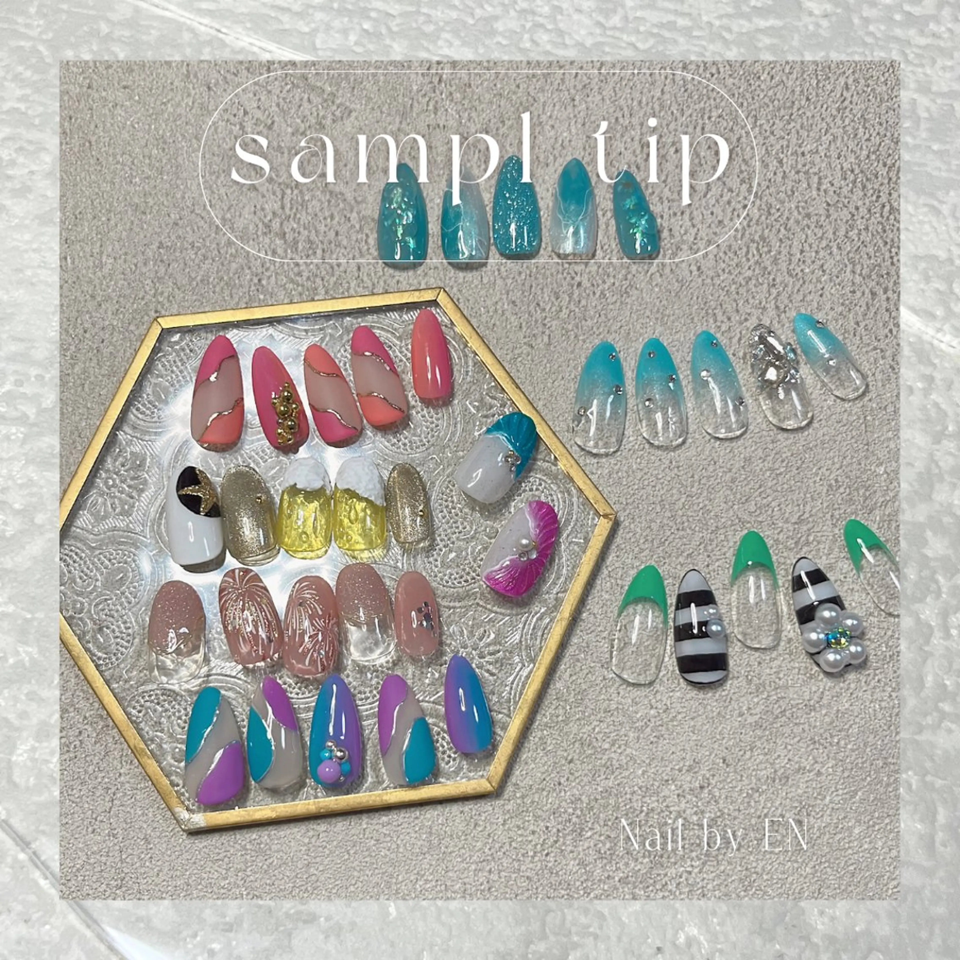 ネイル ネイルチップ Nail&Wax by ENのネイルデザイン