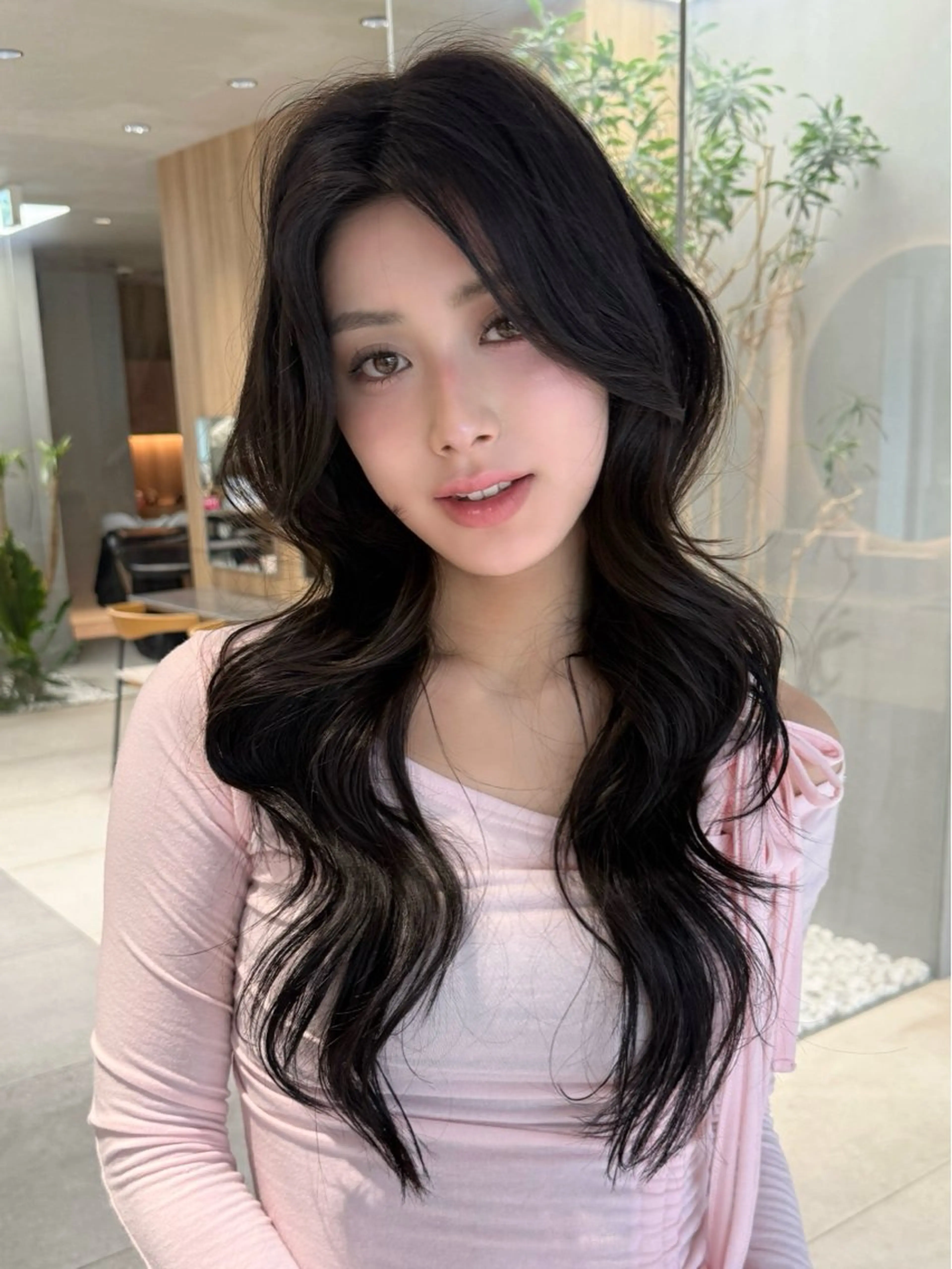 ロング レイヤーカット ロング カット ヘアカラー トリートメント 💓ロング韓国ヘア ~Kirara💓のヘアスタイル