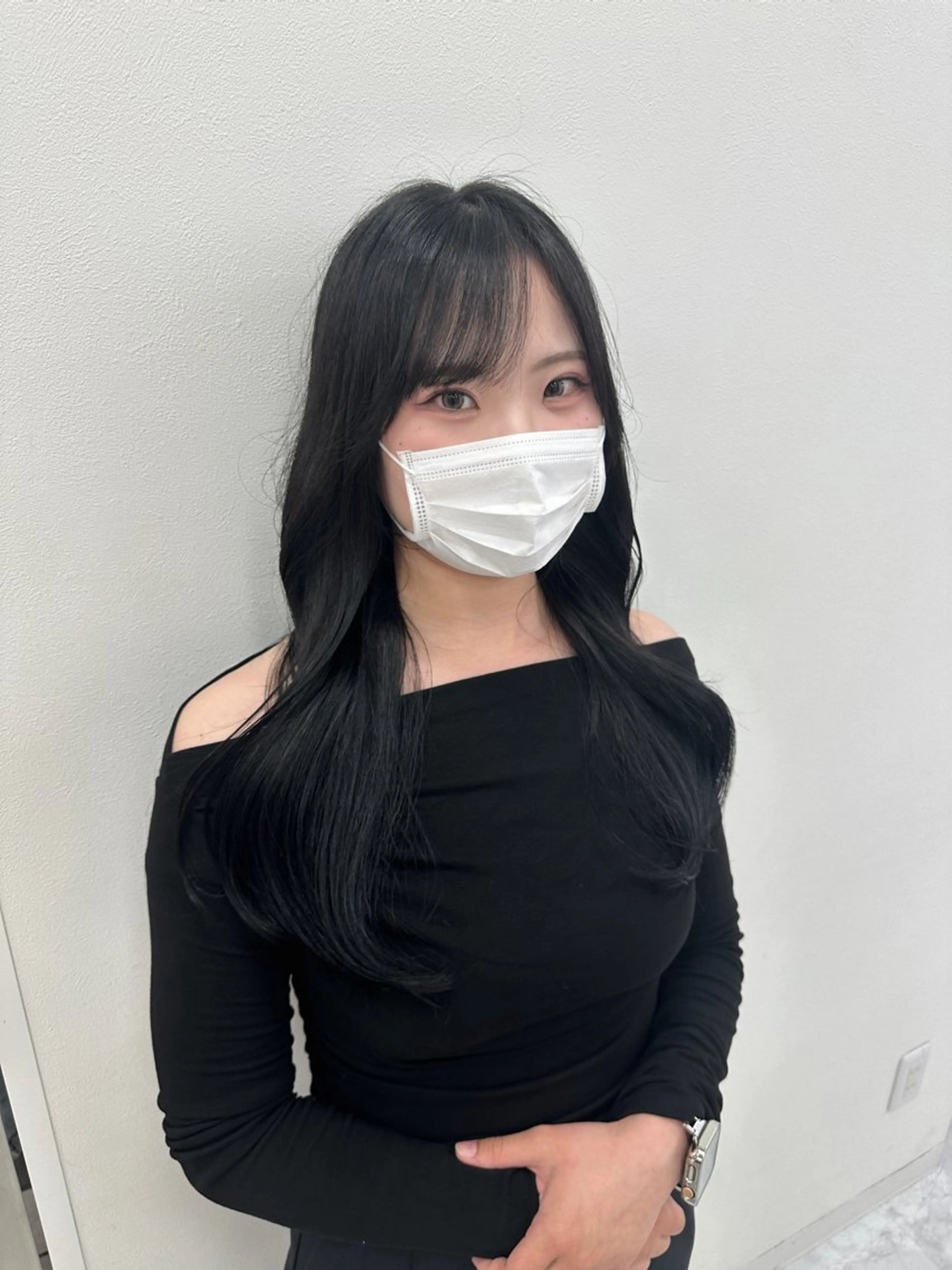 ロング カラー パーマ ヘアアレンジ メンズ キッズ ♥️韓国ヘア レイヤー♥️ゆりのヘアスタイル