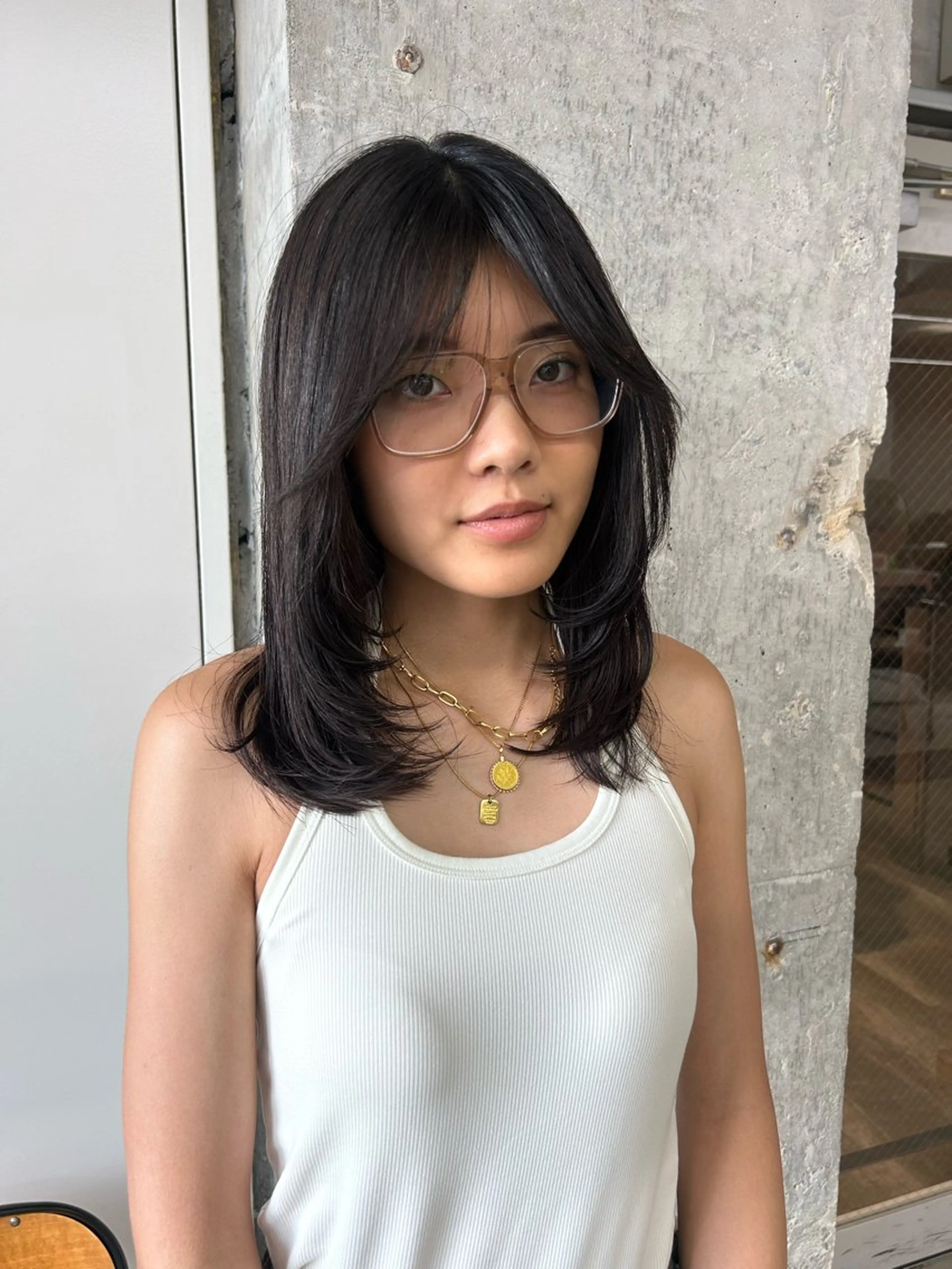 セミロング カット ヘアカラー 伊藤ほのか /パーマ/ショートのヘアスタイル