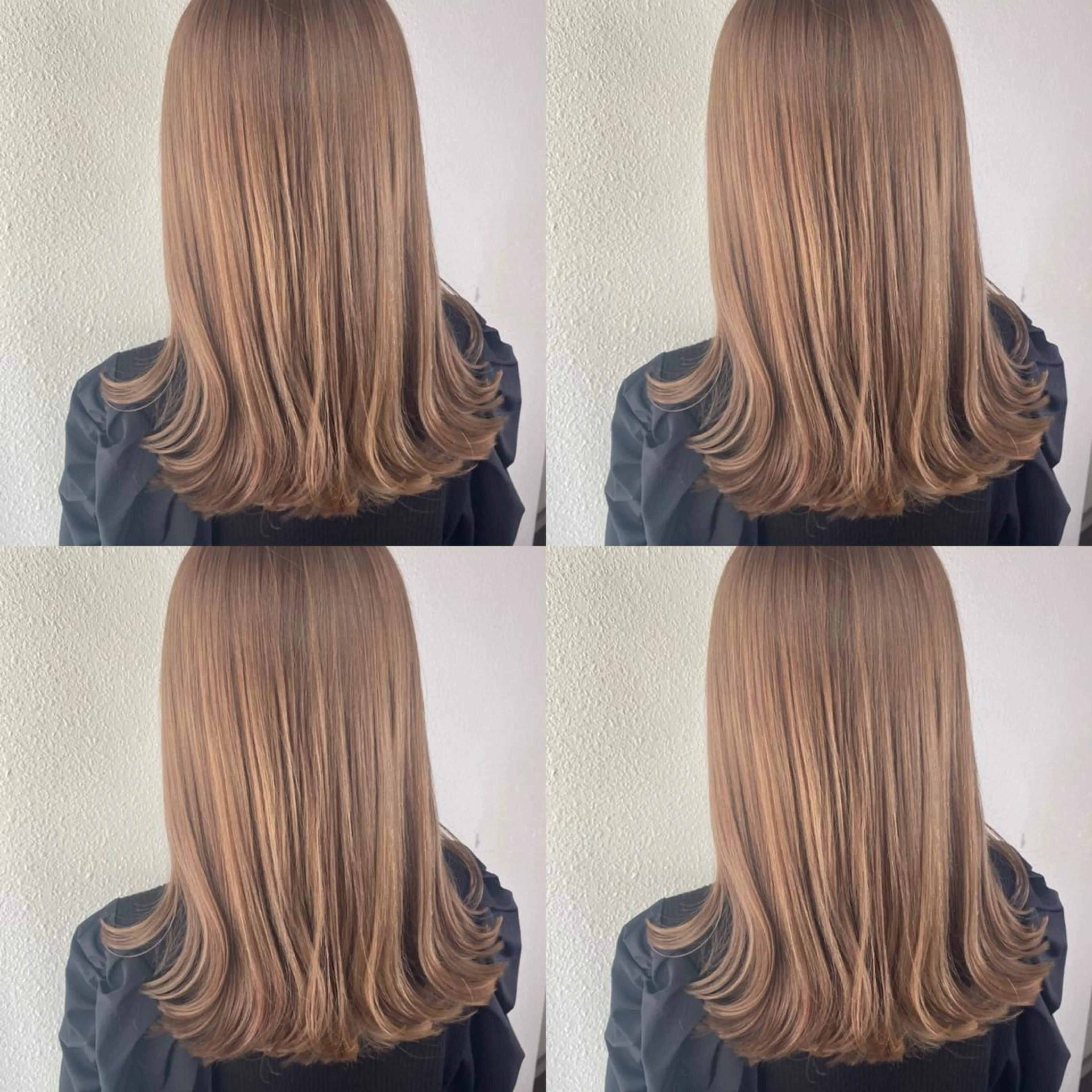 セミロング カラー ブリーチ ヘアカラー 似合わせ/ブリーチ カラー.岡田友仁のヘアスタイル