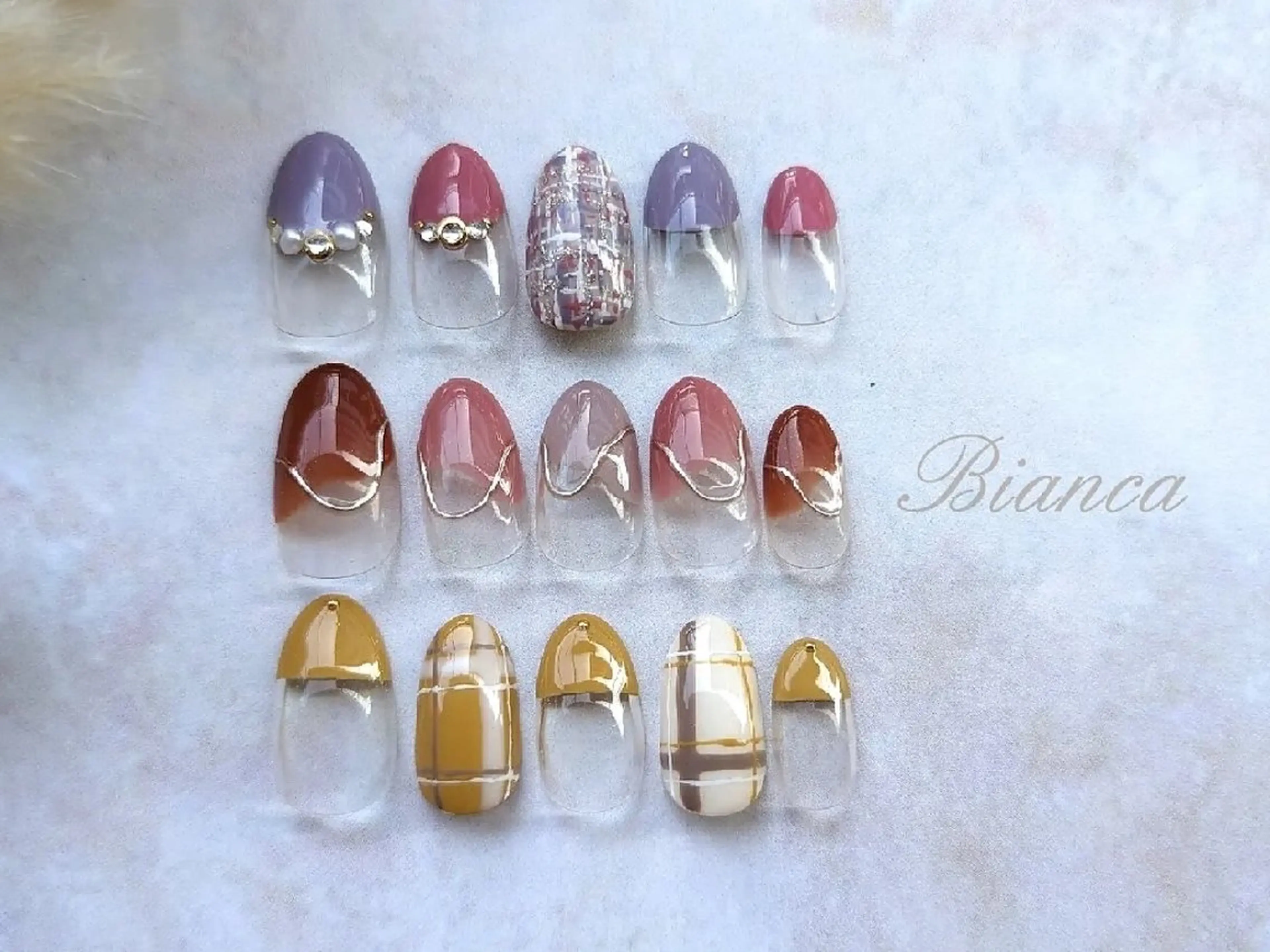ネイル ハンドネイル bianca 堀なぎさのネイルデザイン