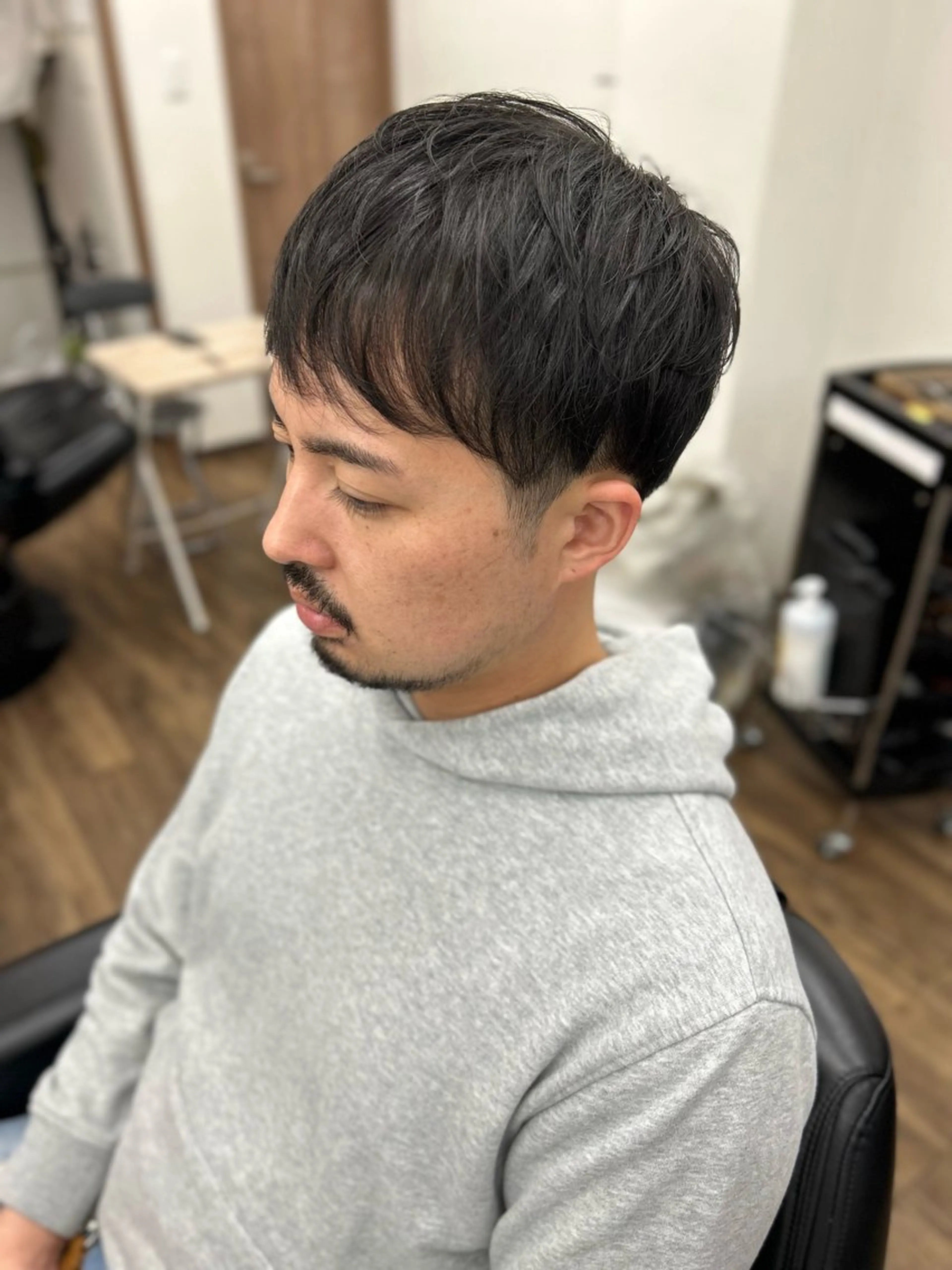 ショート メンズ メンズパーマ DAN BRISE BARBER所属・馬上 拓海のヘアスタイル