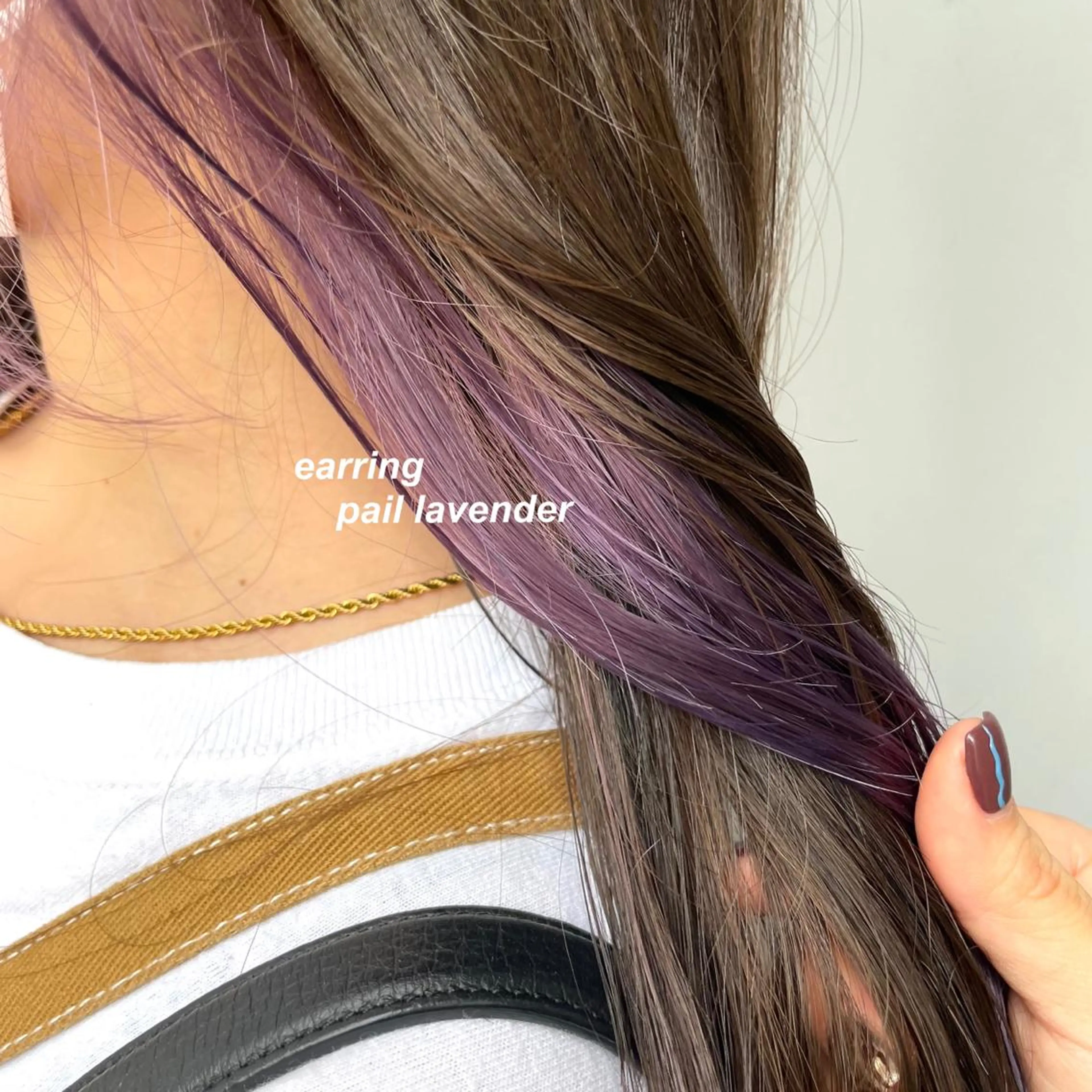 ロング カラー ヘアカラー トリートメント ヘッドスパ ヘアセット Qin shaire salon 原宿店所属・レイヤーカット 韓国ヘアayameのヘアスタイル