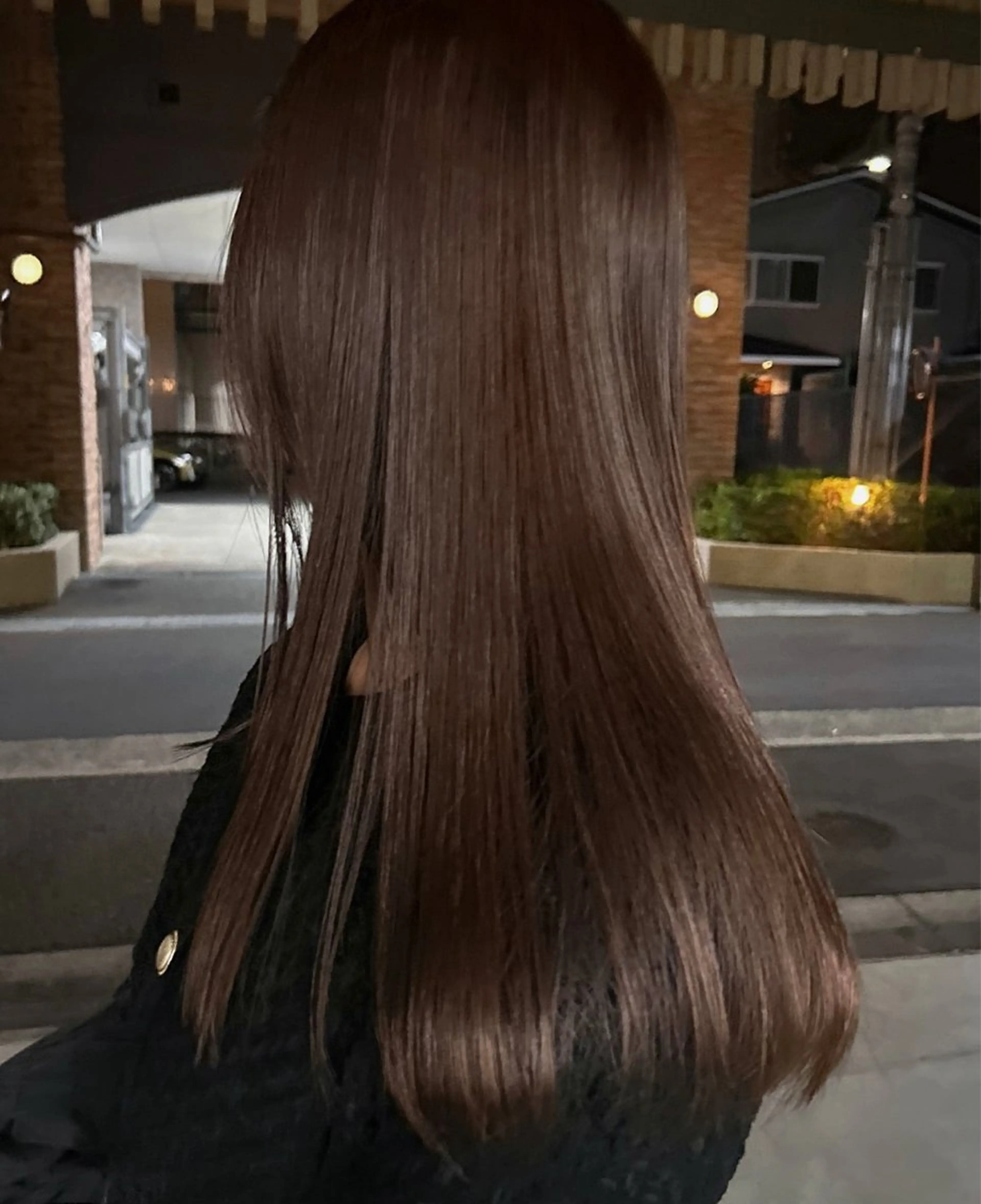セミロング ヘアカラー BROUN®所属・NACA /江坂/カットモデルのヘアスタイル
