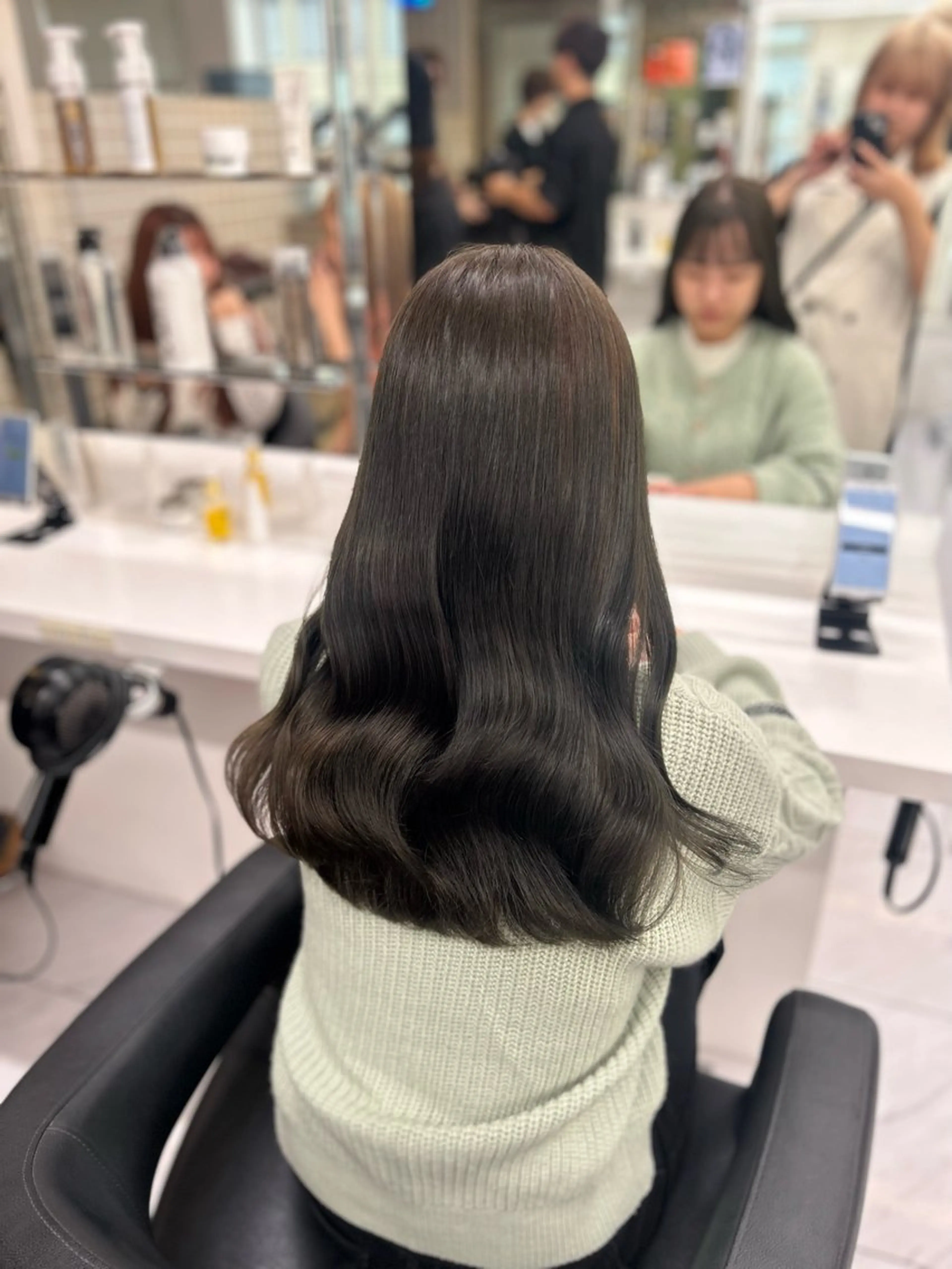 カラー beige🤎ダブル カラー/レイヤー🧸のヘアスタイル