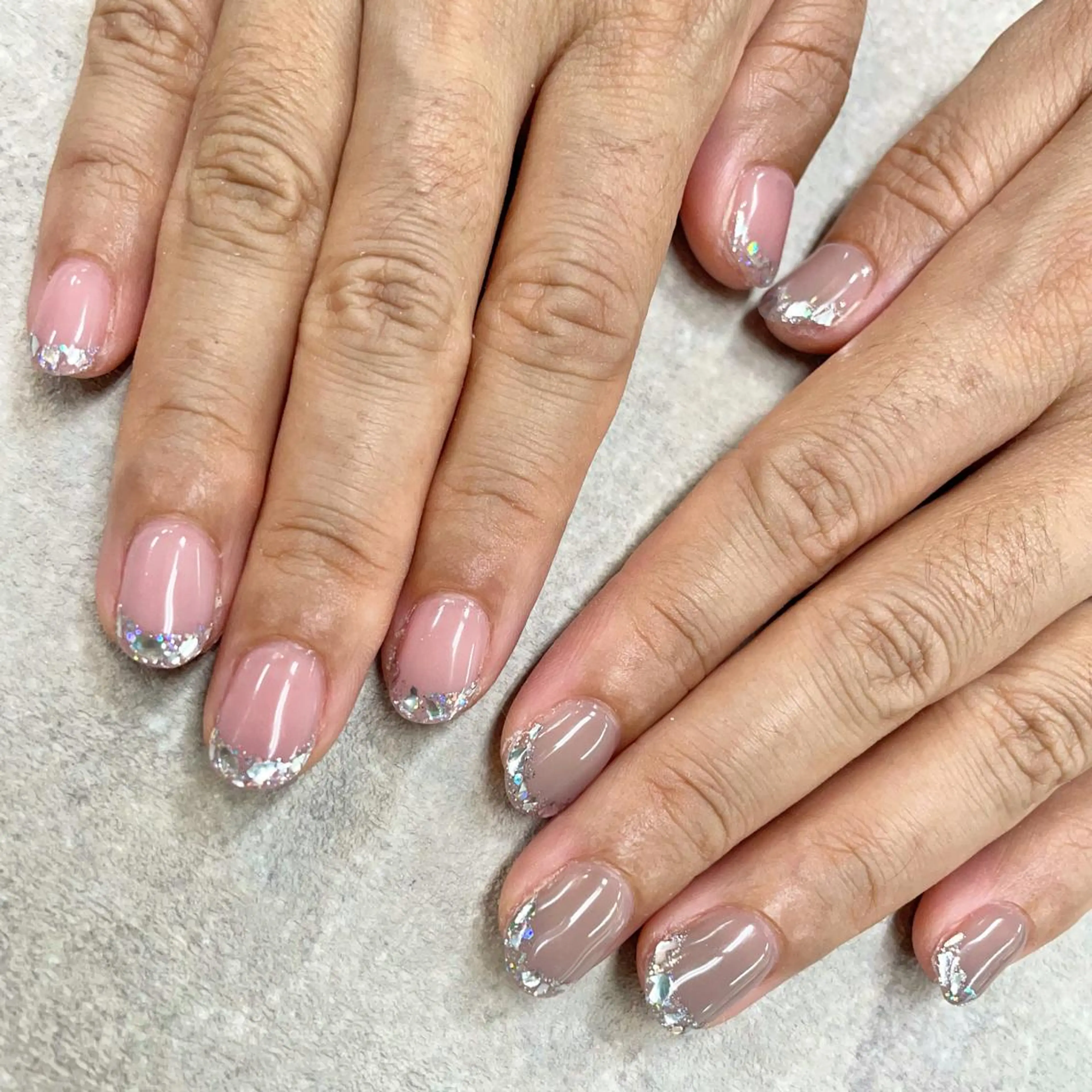 ネイル イースター フットネイル フレンチネイル ジェルネイル ガラスフレンチ ハンドネイル .N YUKIのネイルデザイン