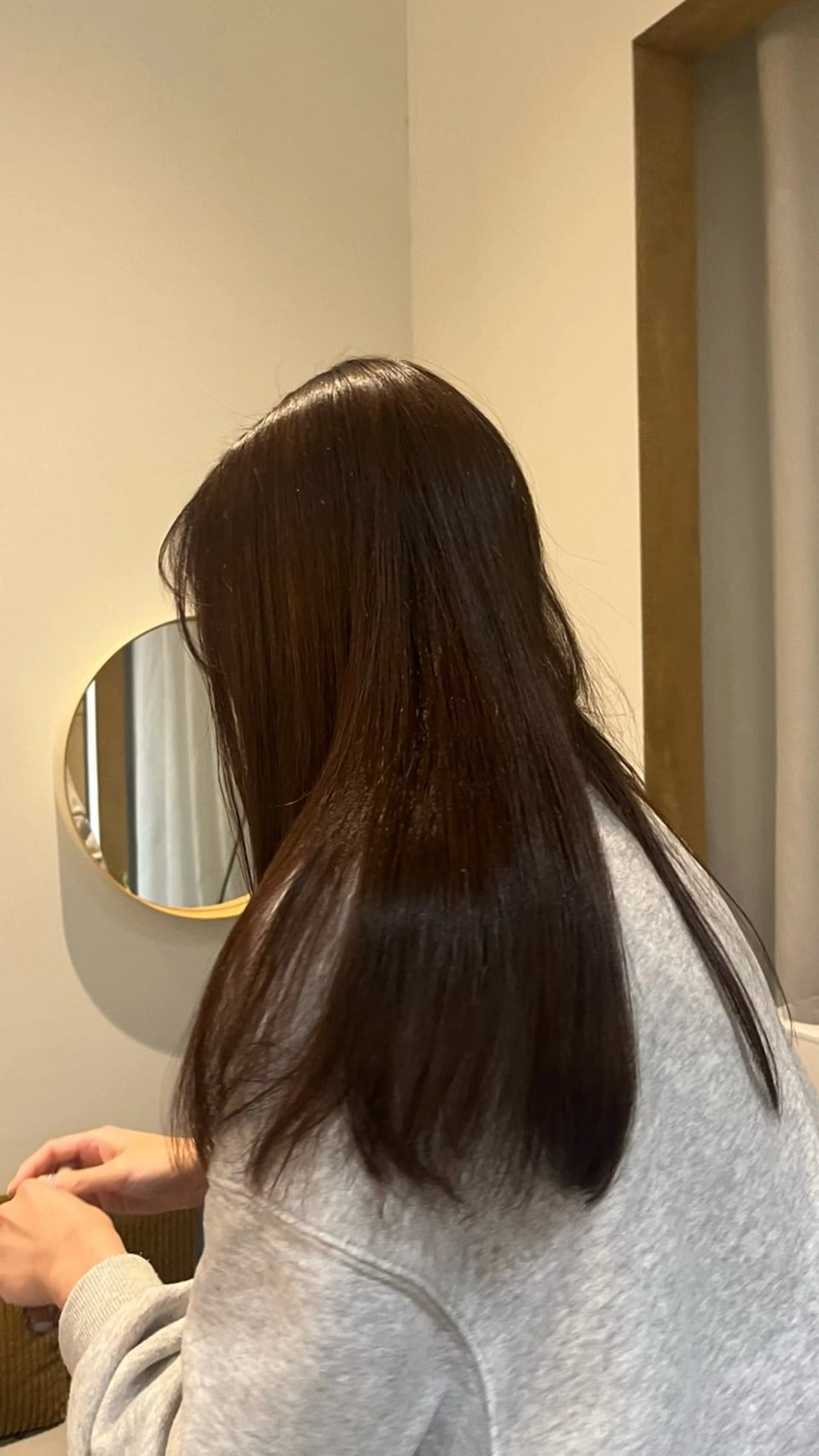 ロング 縮毛矯正 トリートメント トリートメント YUI／透明感カラー /レイヤーカット🦢のヘアスタイル