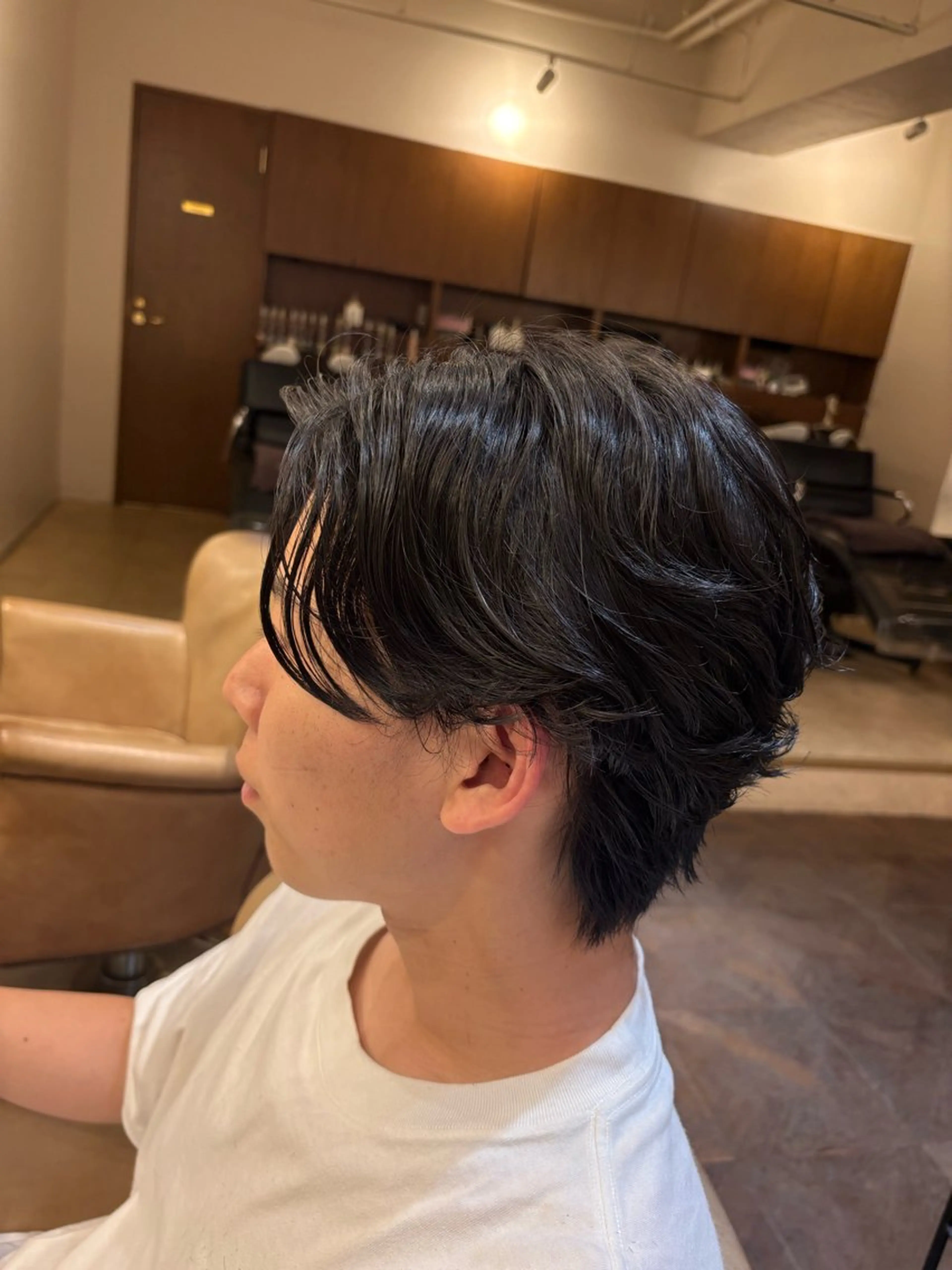 パーマ メンズ センターパート 伊藤 利澄のヘアスタイル