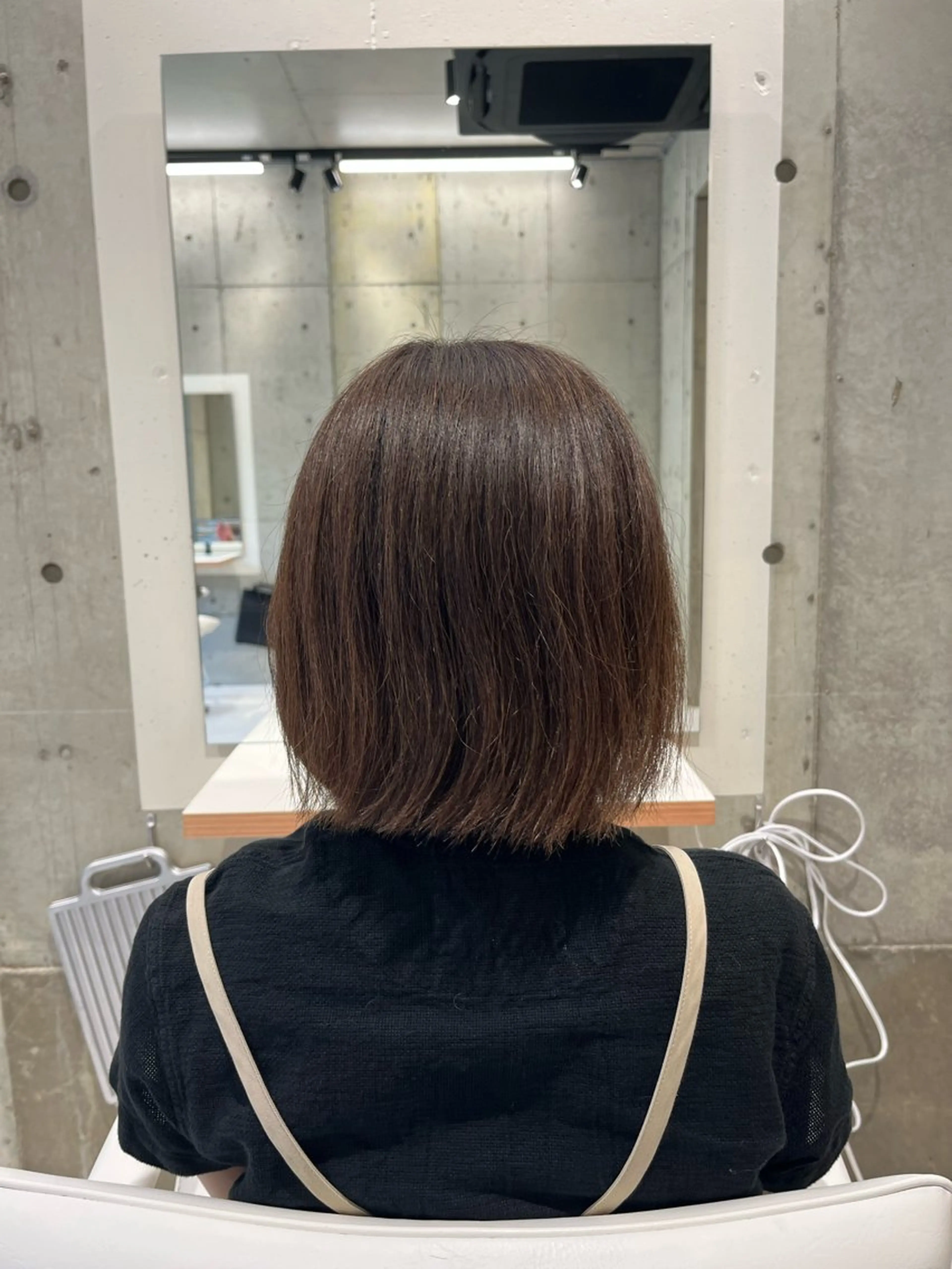ショート パーマ カット 縮毛矯正 nagi所属・横田直也／韓国風 レイヤーカット／千種のヘアスタイル