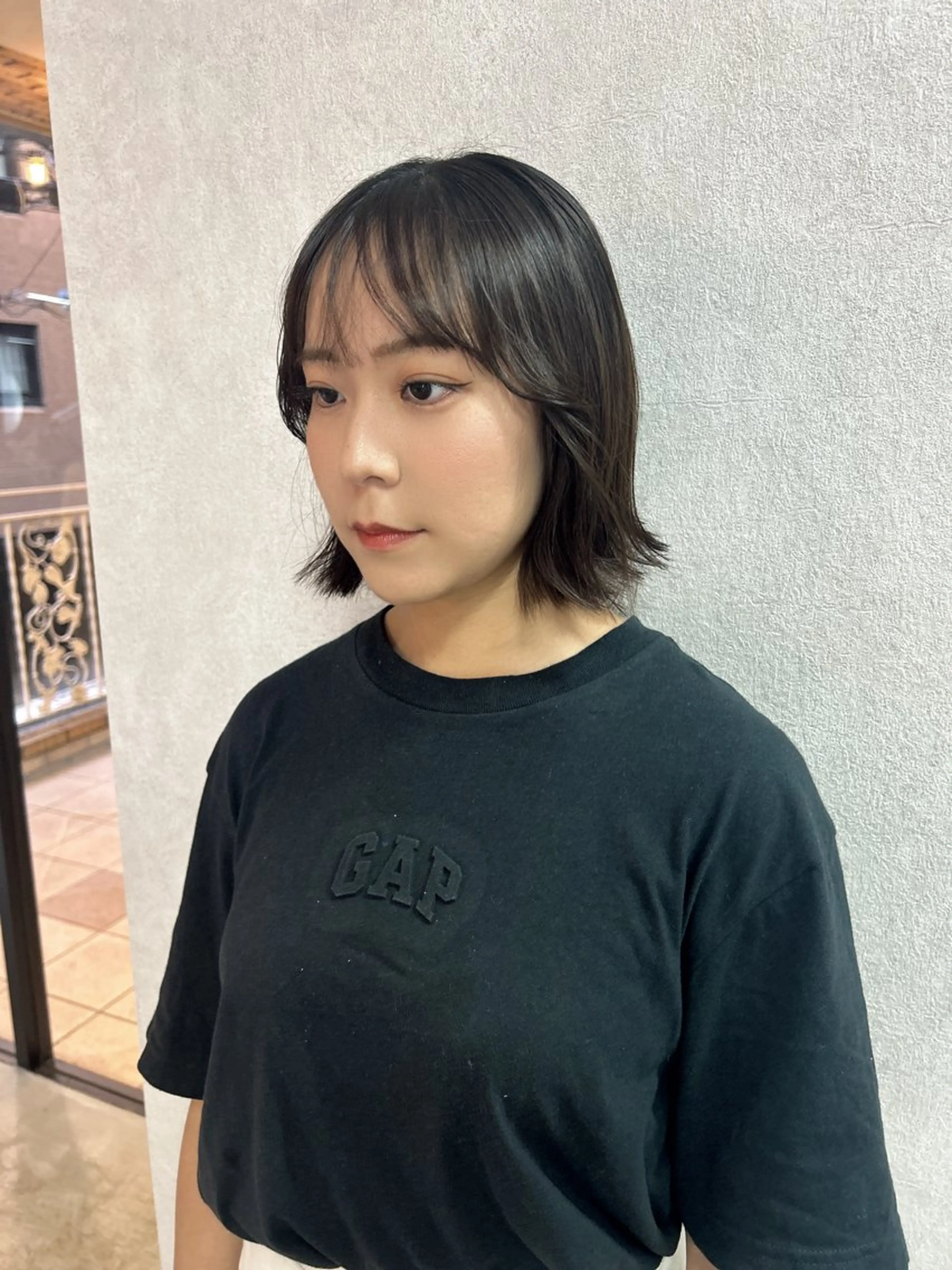 ショート 顔周りカット 大阪韓国ヘア/ /酸性縮毛矯正ゆうとのヘアスタイル