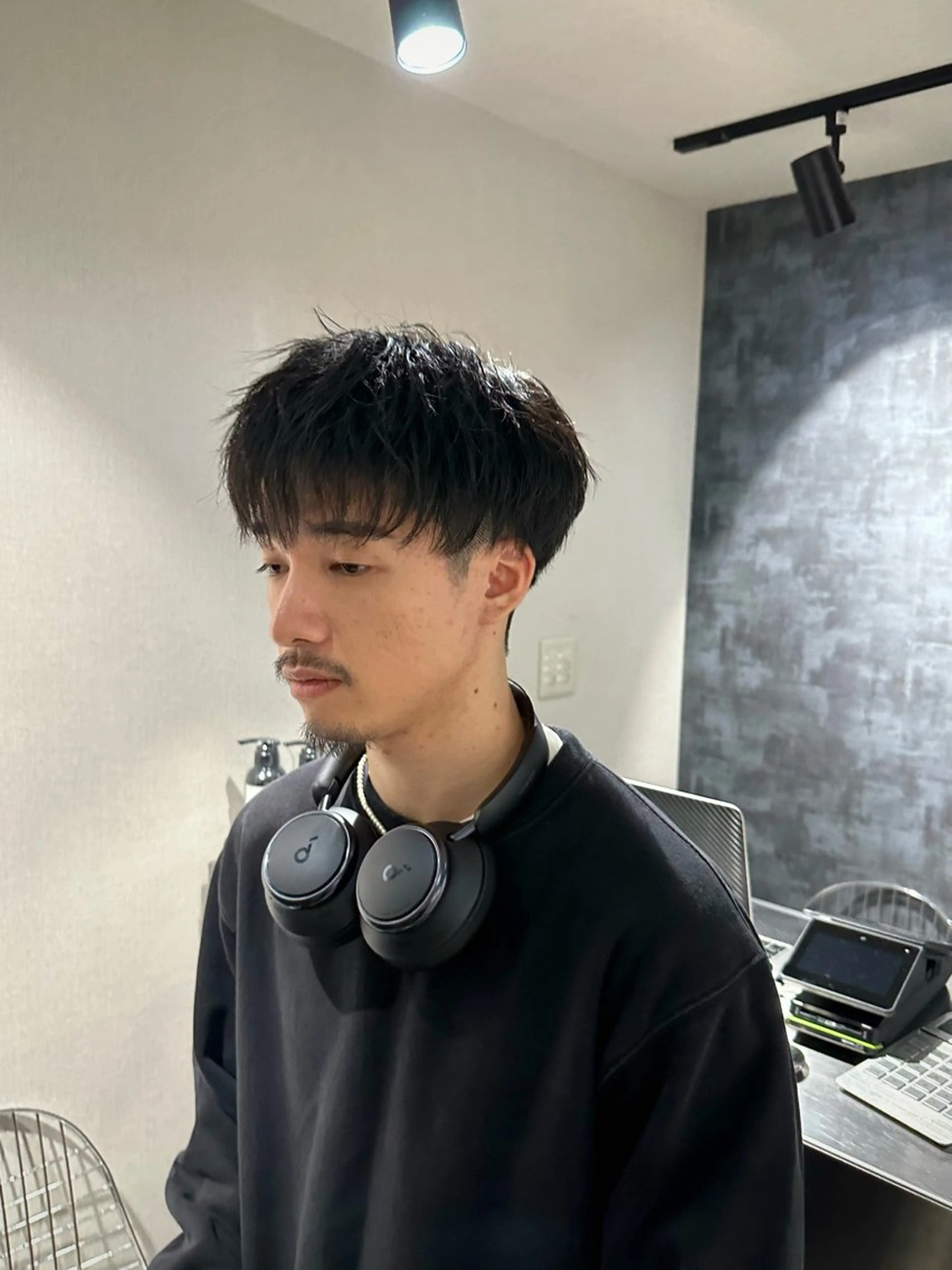 ショート 💈センターパート パーマ特化💈雄太のヘアスタイル