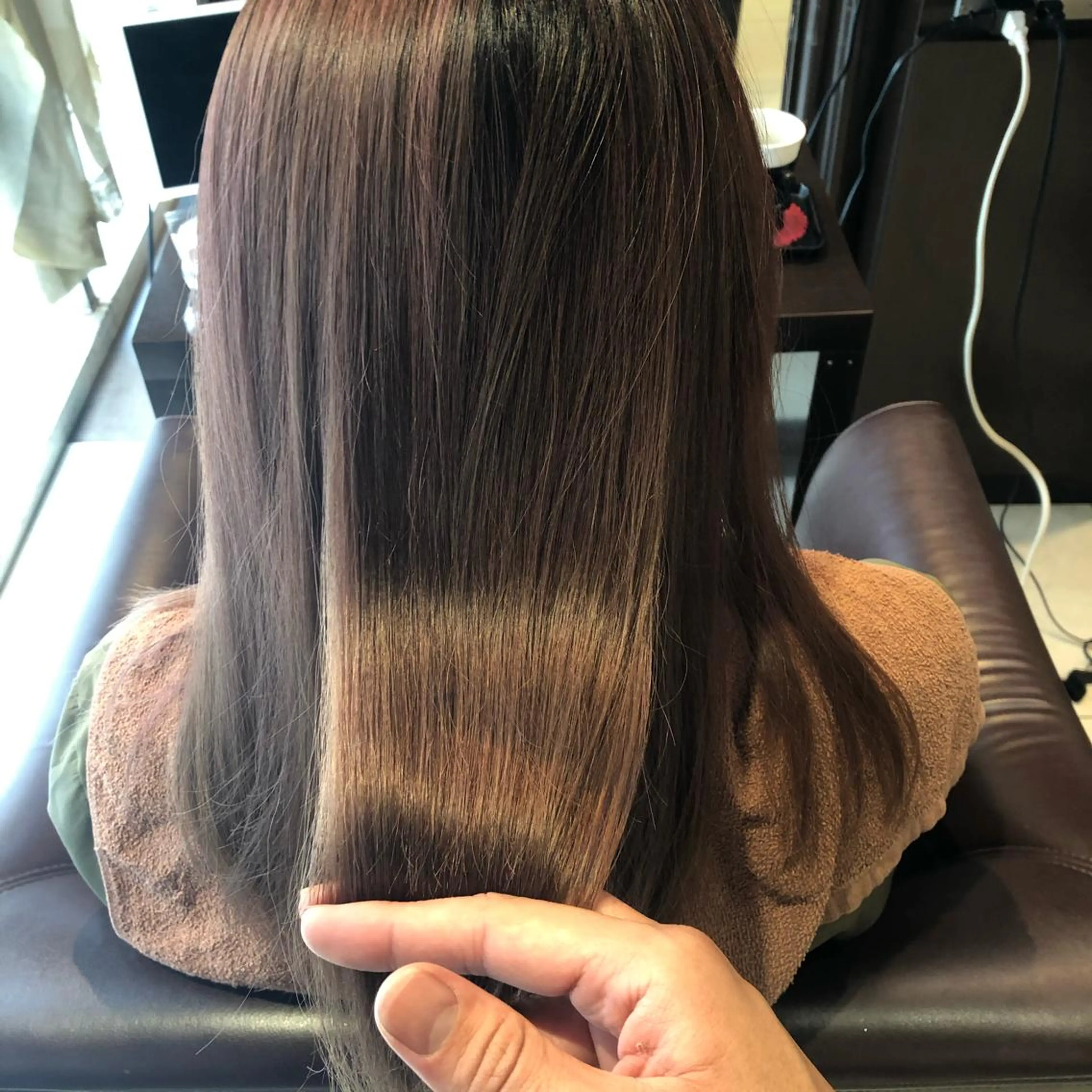 セミロング カラー 心斎橋 美髪職人 近江のヘアスタイル