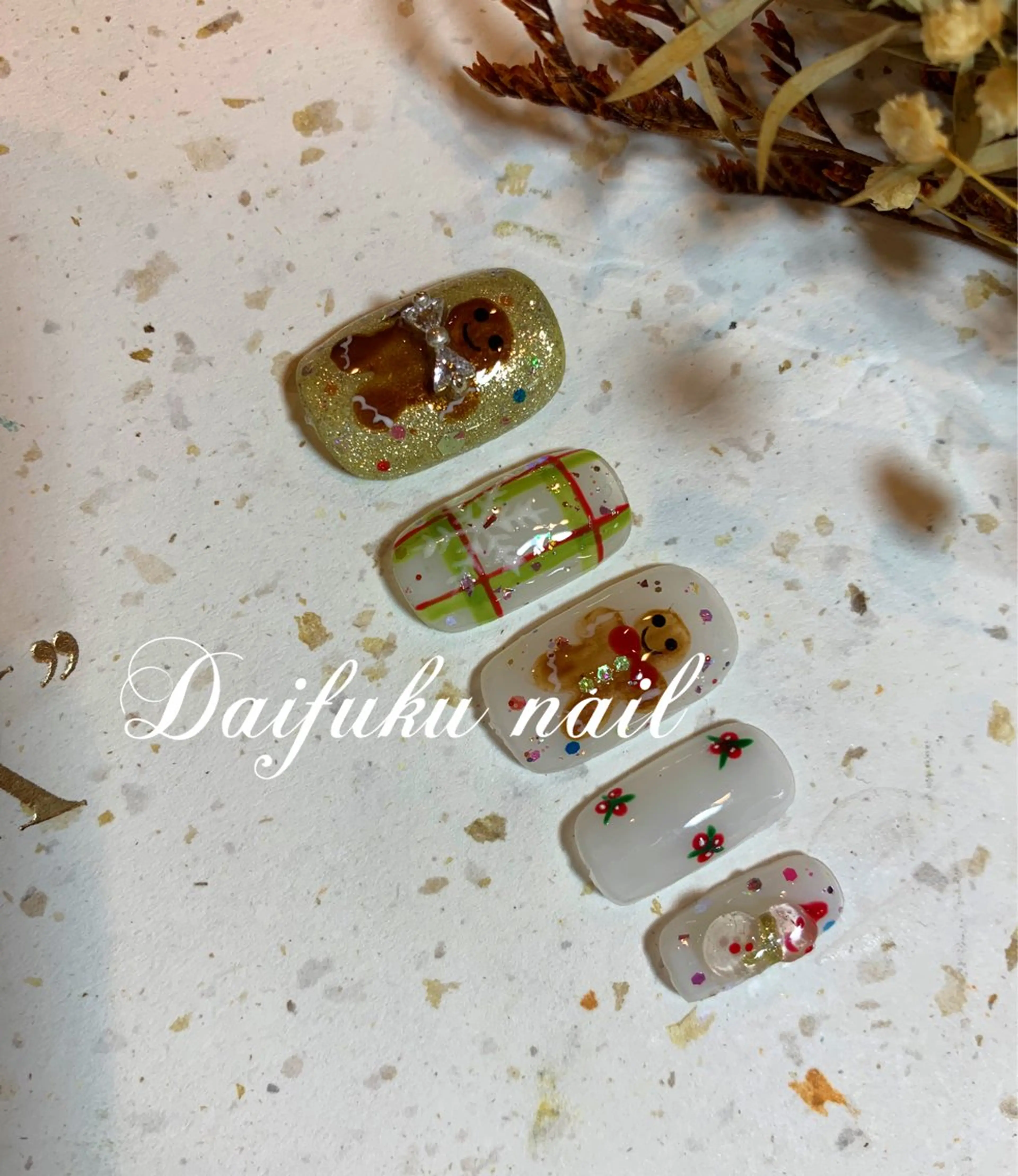 ロング クリスマス Daifuku_nails所属・Daifuku nailsのネイルデザイン