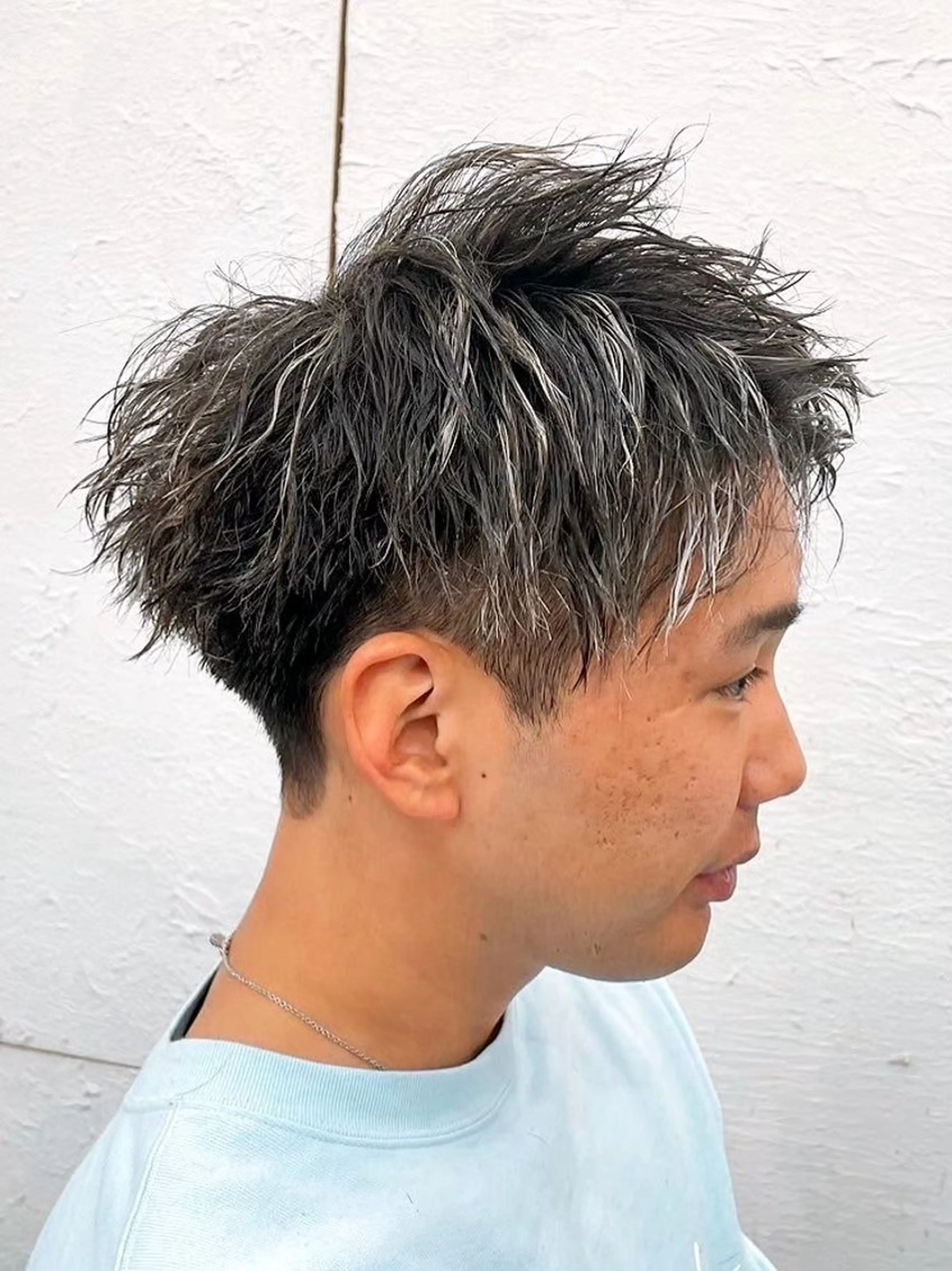 カラー パーマ メンズ 鈴木 裕貴のヘアスタイル