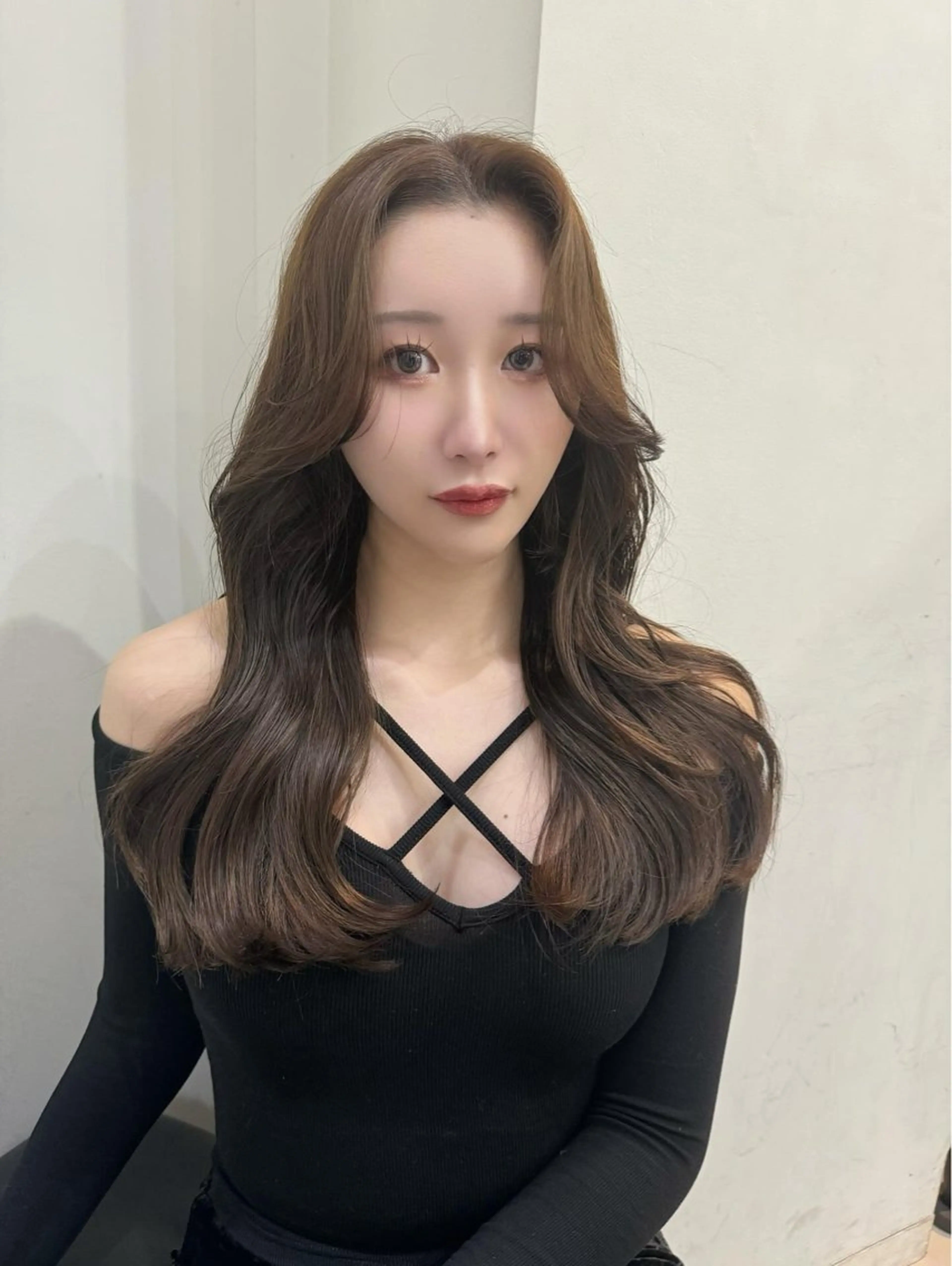 セミロング カラー ヘアカラー トリートメント 韓国ヘア/ハイトーン RYUSEIのヘアスタイル