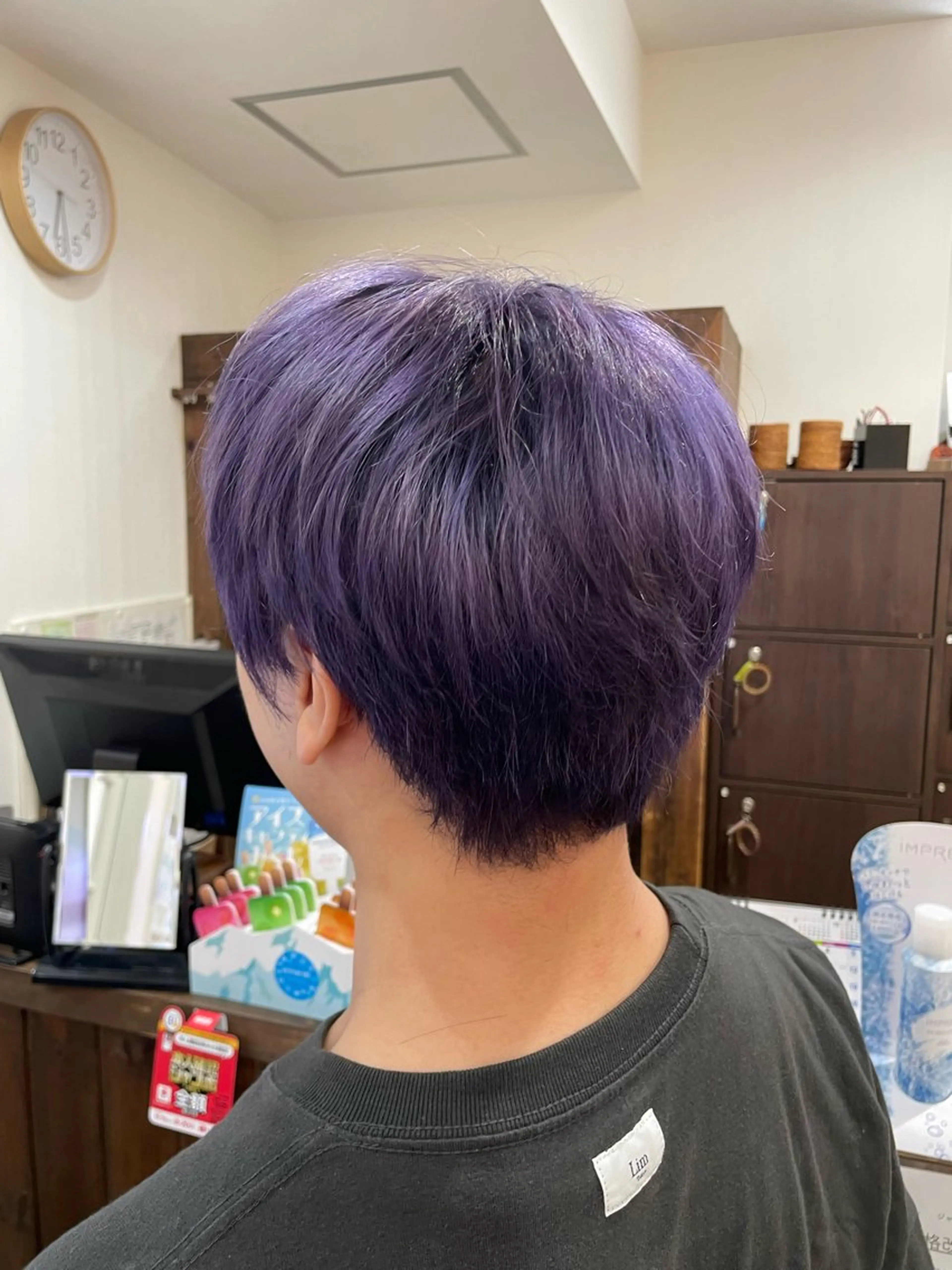 カラー ヘアカラー 🦋ショートカット モデル古橋紀輔🦋‪のヘアスタイル