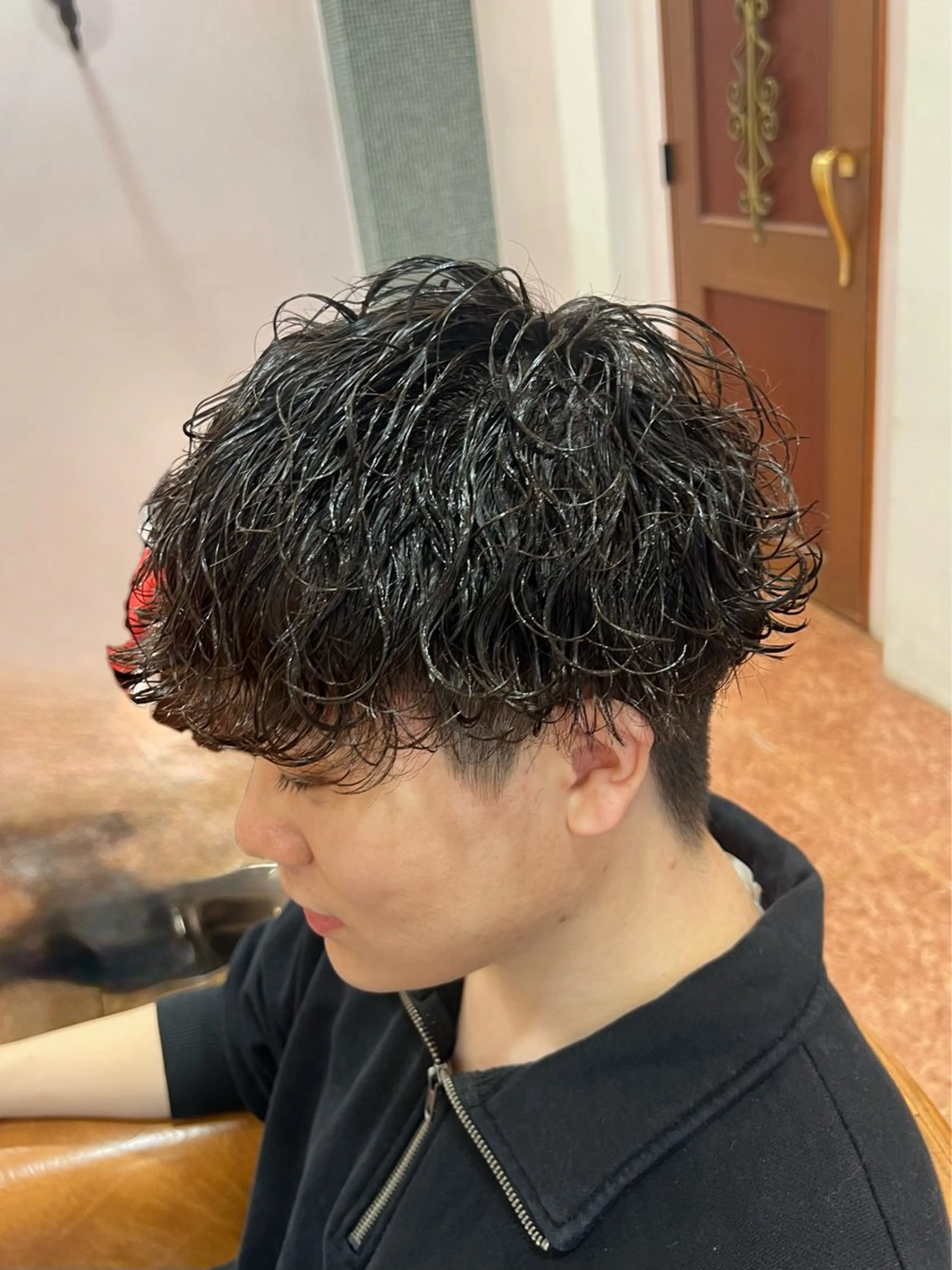 ミディアム パーマ ミディアムパーマ カット パーマ BRANCHÈ海 /髪質改善/透明感のヘアスタイル