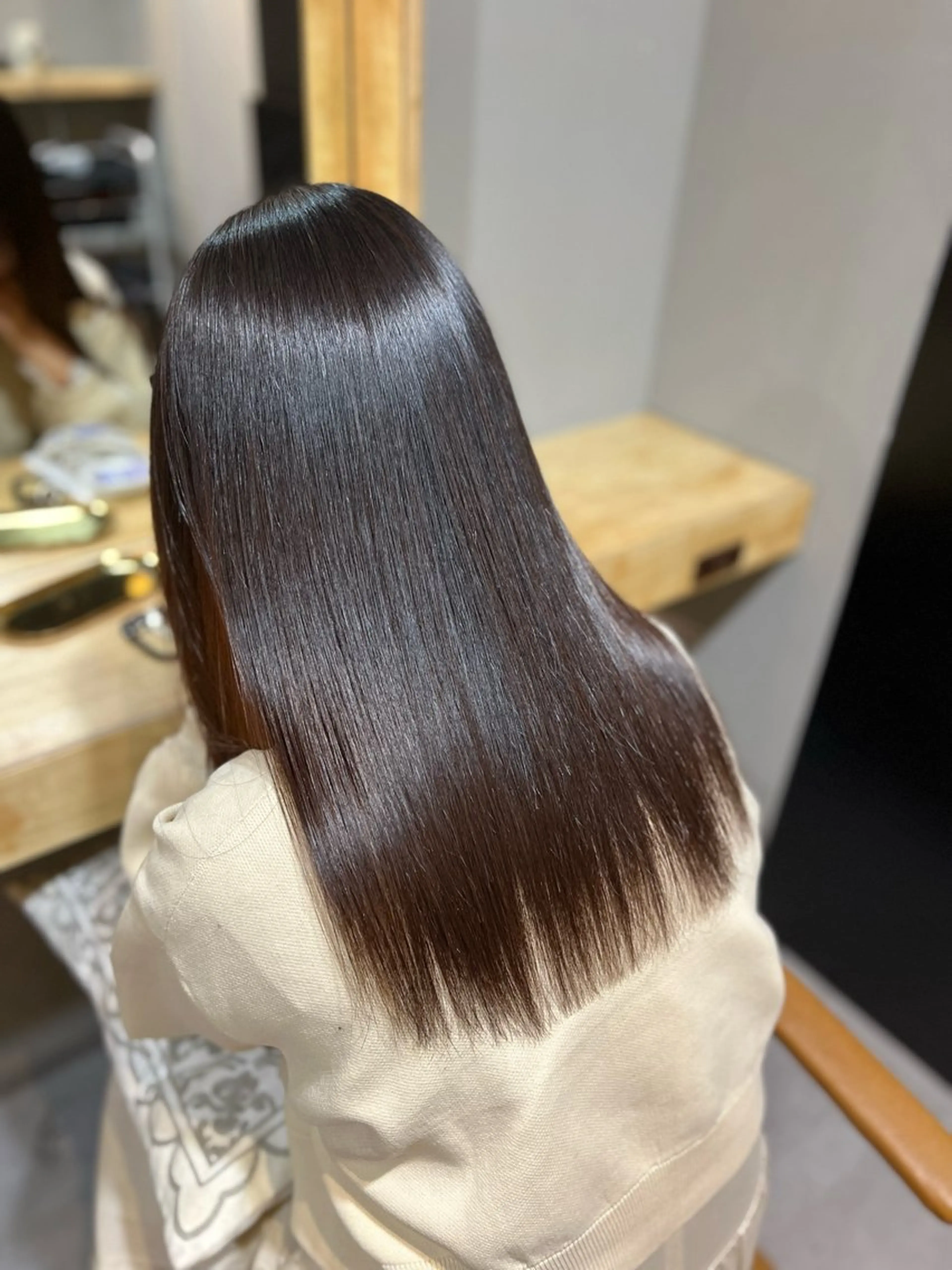 ロング 髪質改善 縮毛矯正 神戸ボブ✂️ ioe三宮/田 伸佳のヘアスタイル